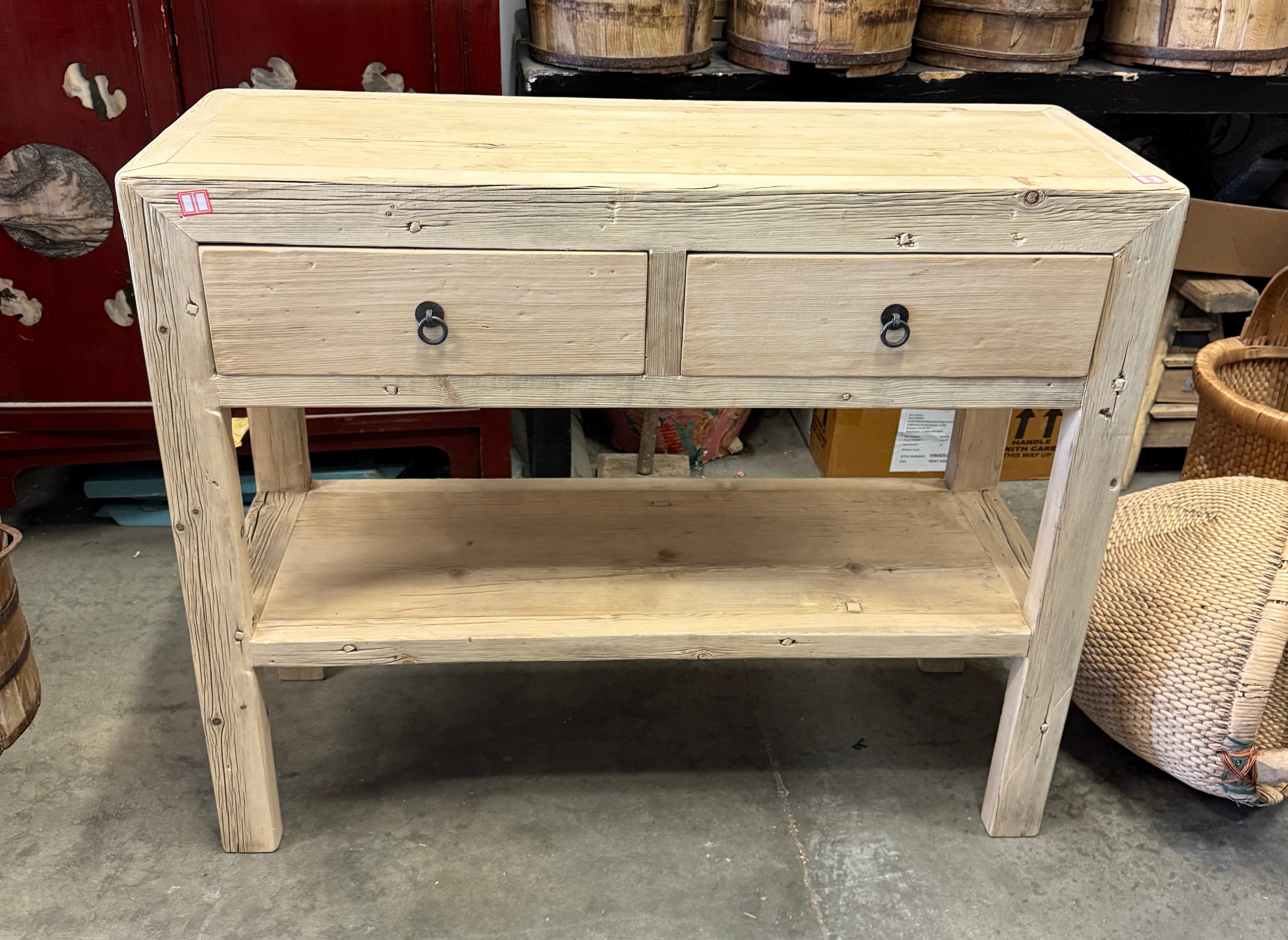 Sacro Reclaimed Console Table Wtih Draws