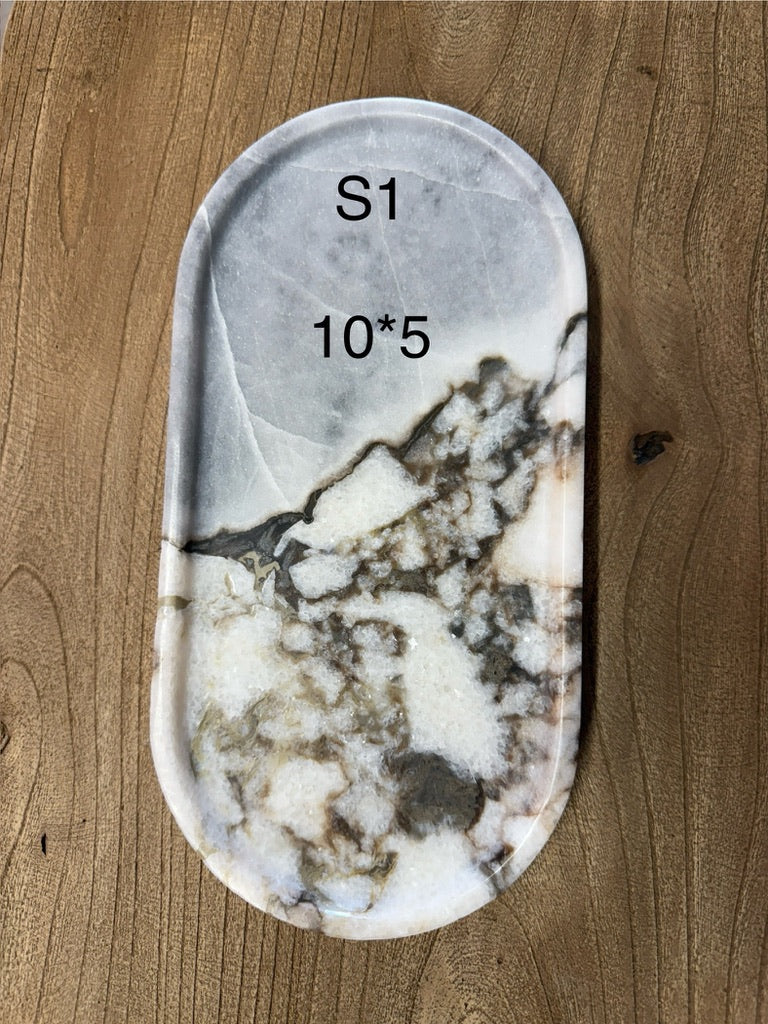 Oval Marble Tray--Various Colors