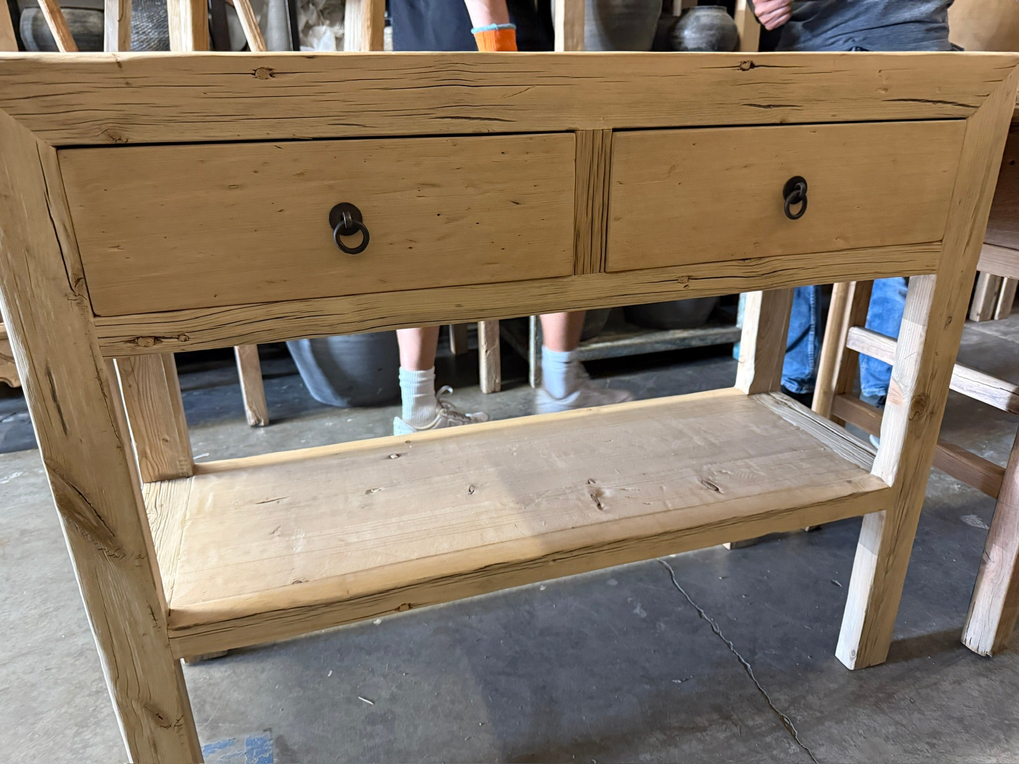 Sacro Reclaimed Console Table Wtih Draws