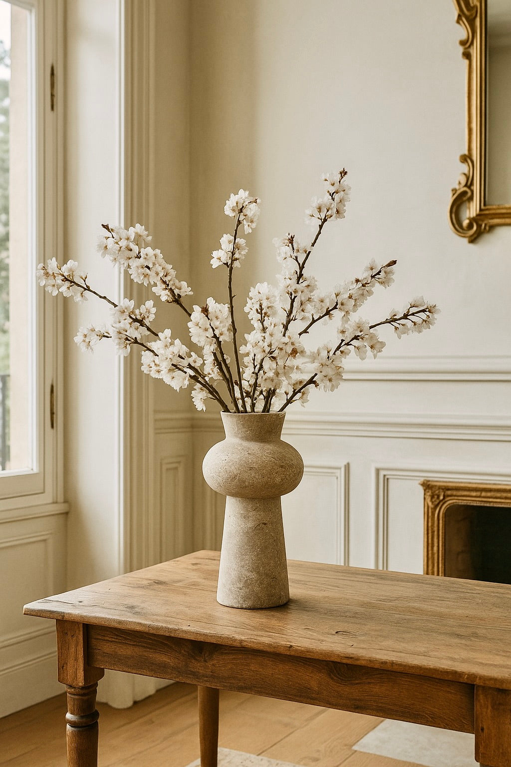 Grey Limestone Vase