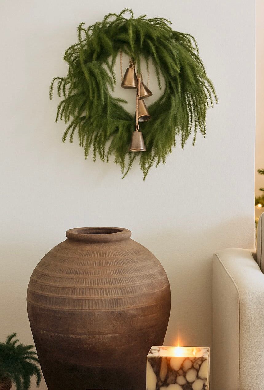 24'' Real Touch Norfolk Pine Wreath