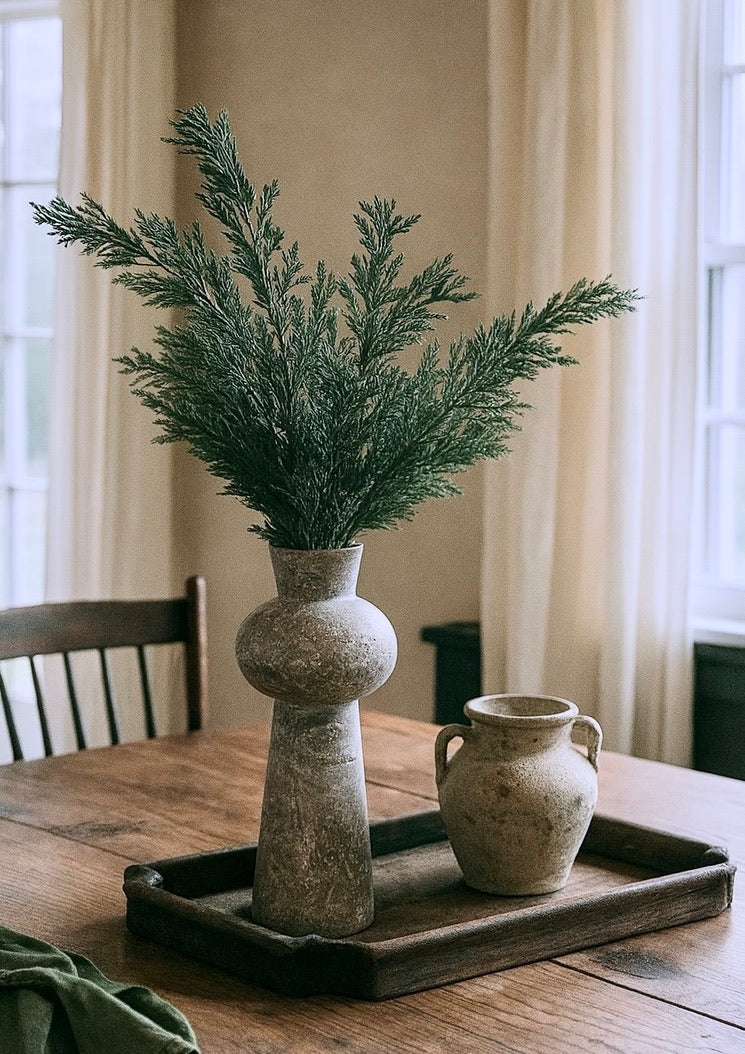 Grey Limestone Vase