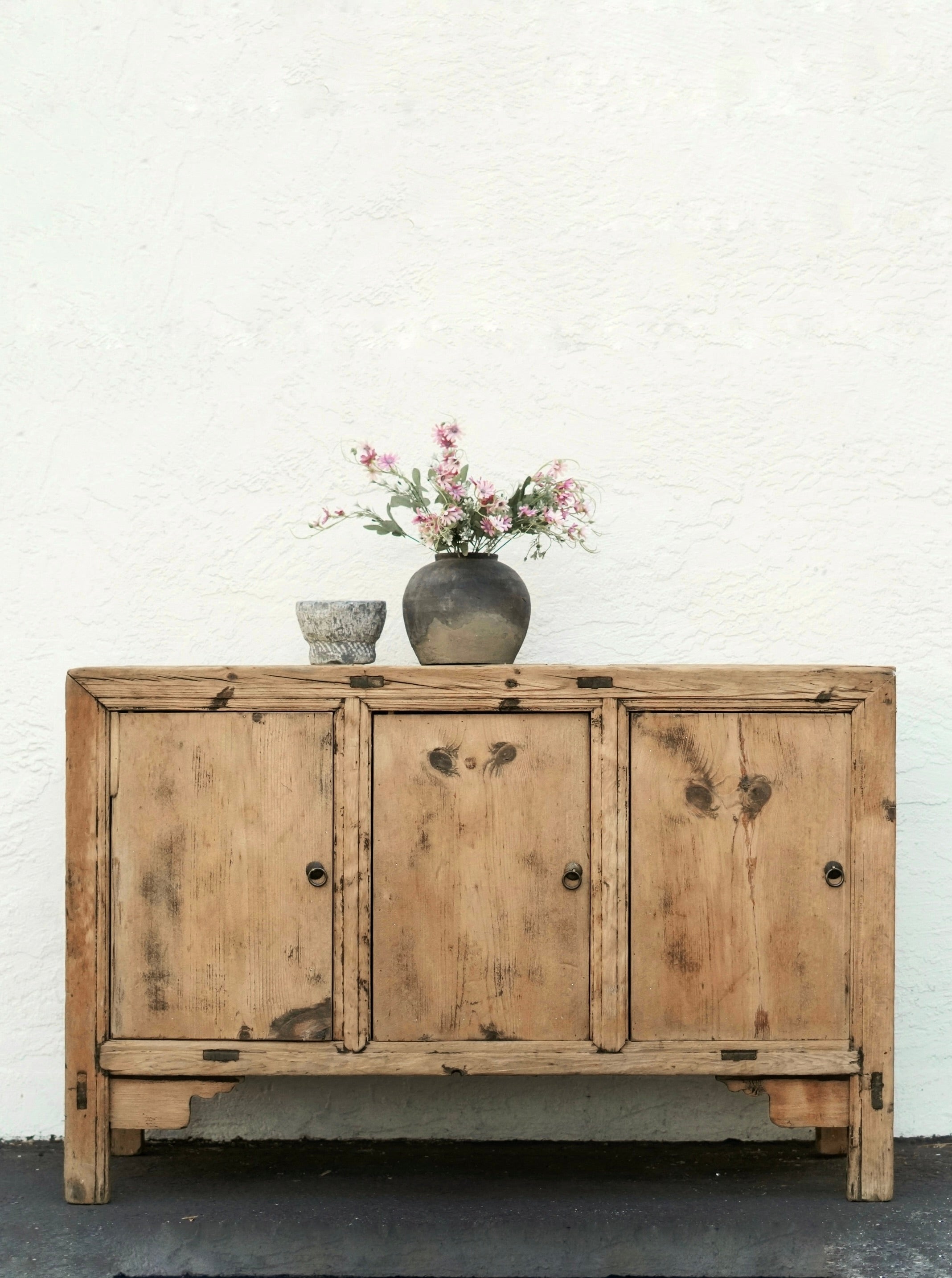 Jing Vintage Elm Wood Sideboard