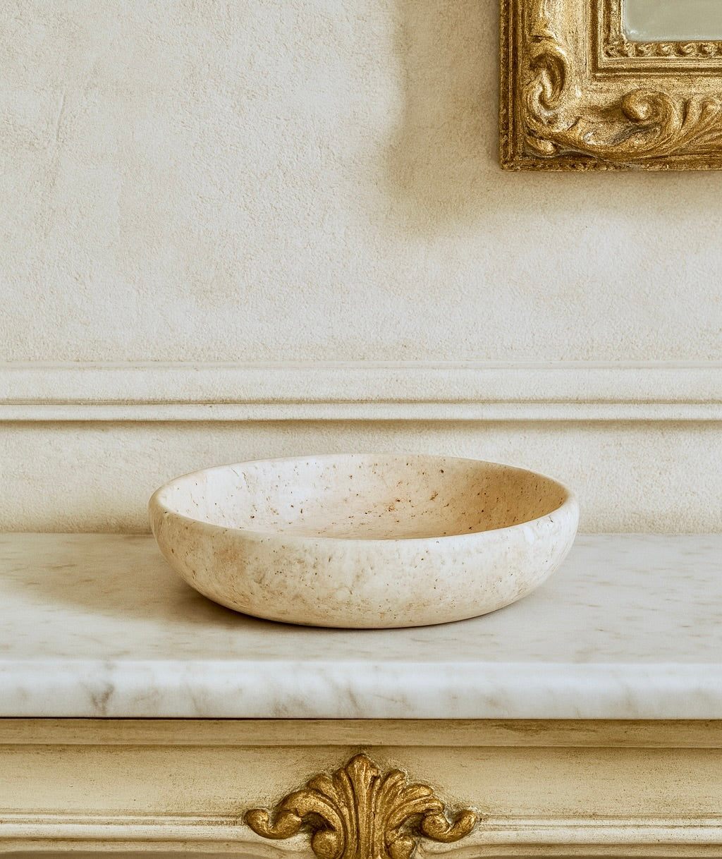 Travertine Fruit Bowl