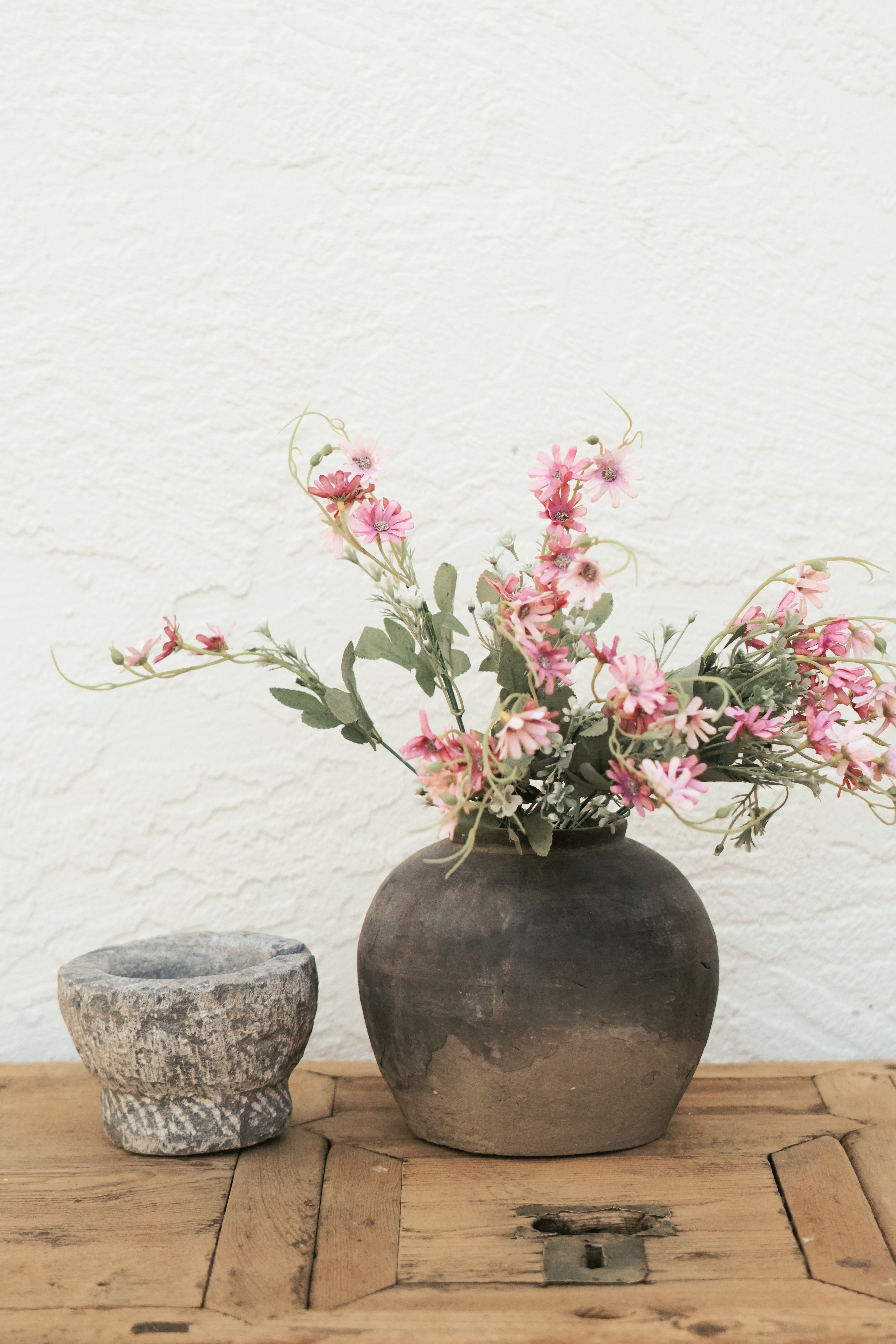 2 Artificial Wildflower Stems 2 colors