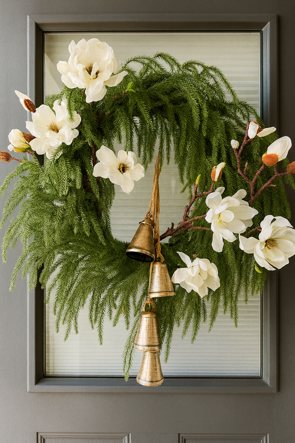 24'' Real Touch Norfolk Pine Wreath