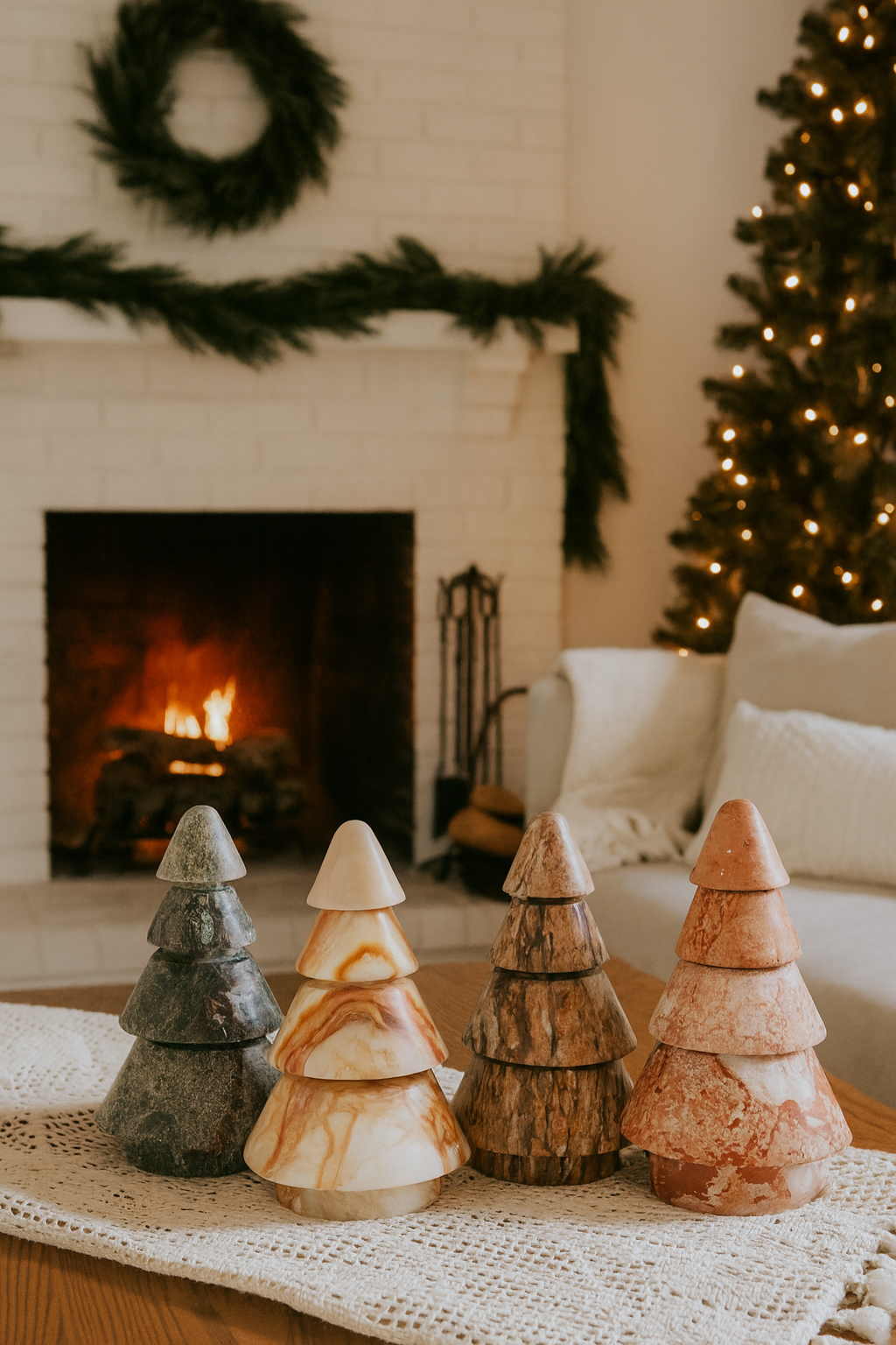 Versatile Marble Christmas Tree--Multiple Colors – Queena Clay