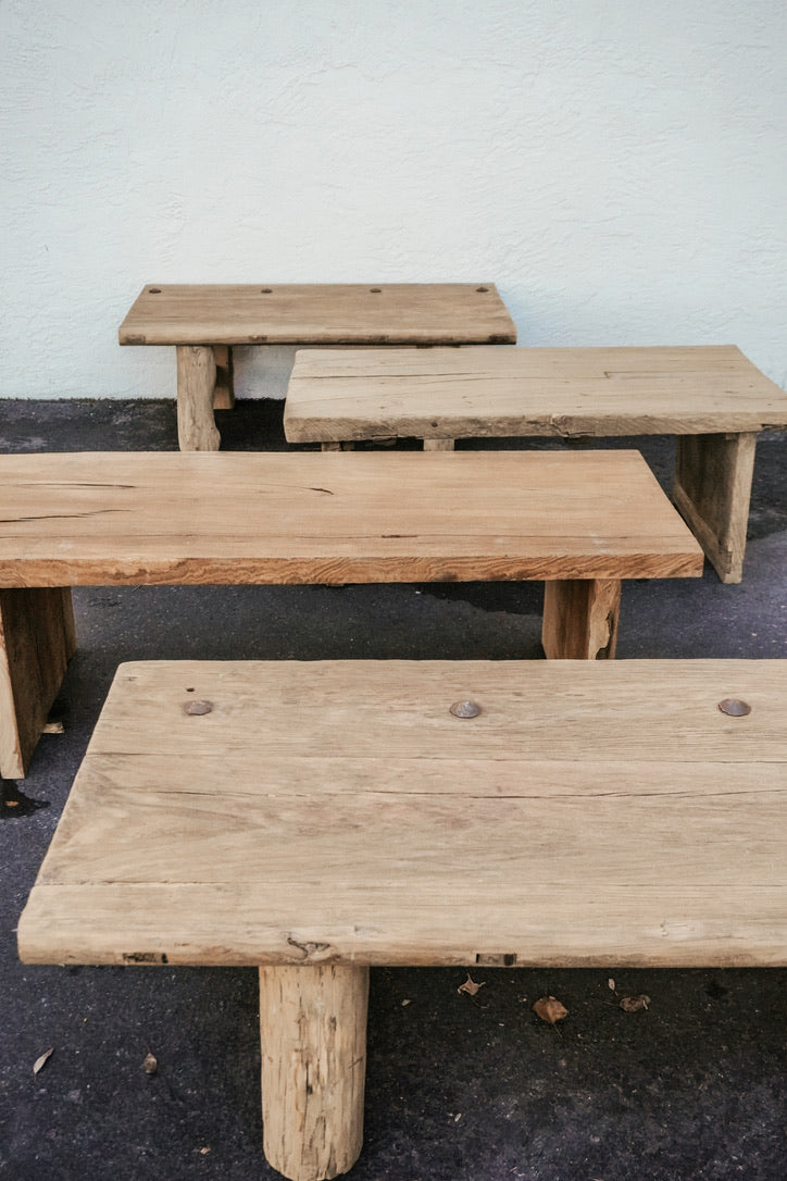 Vintage Rustic Wabi-Sabi Coffee Table - Various Size and Style