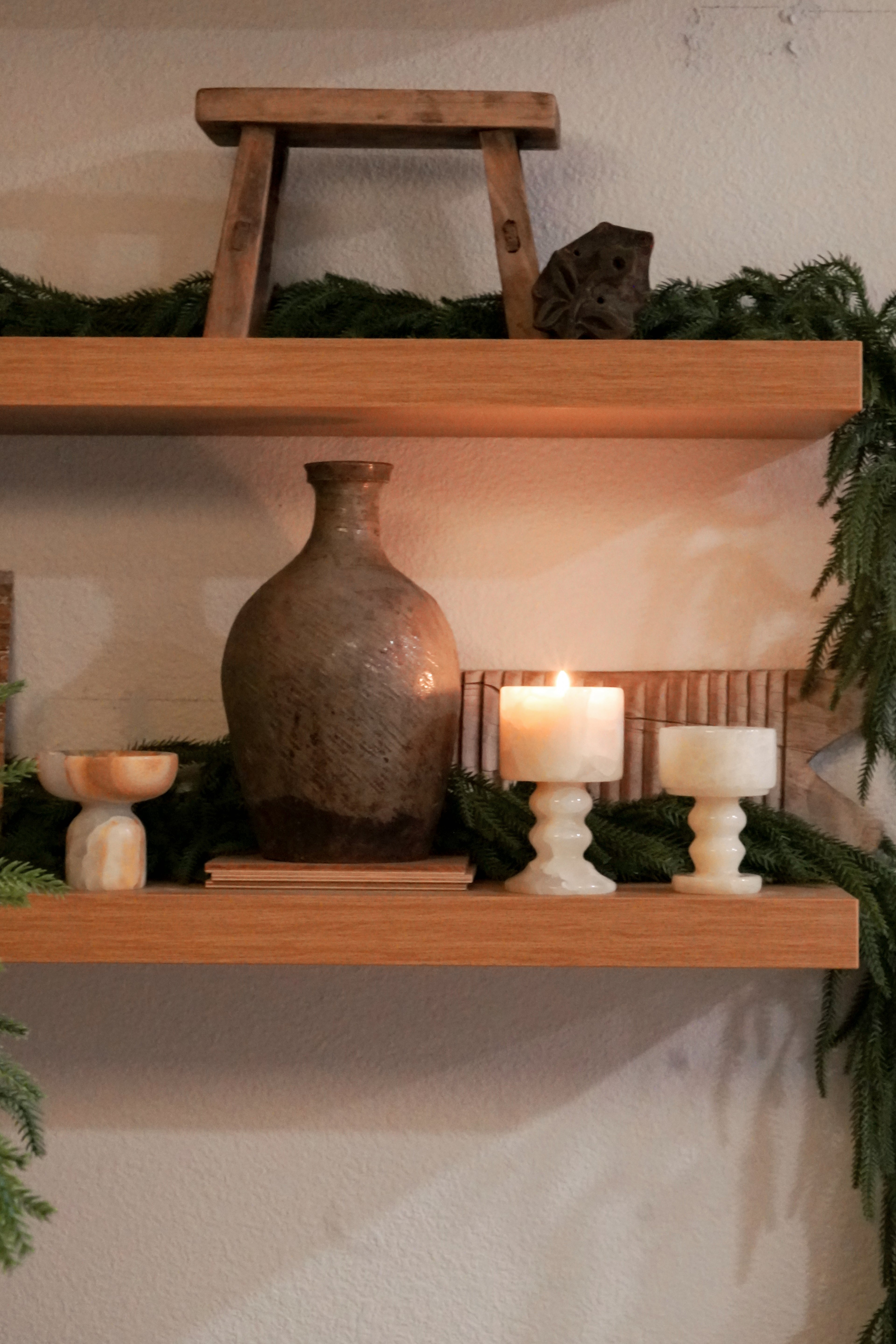 Marble French-Style Candle Holder