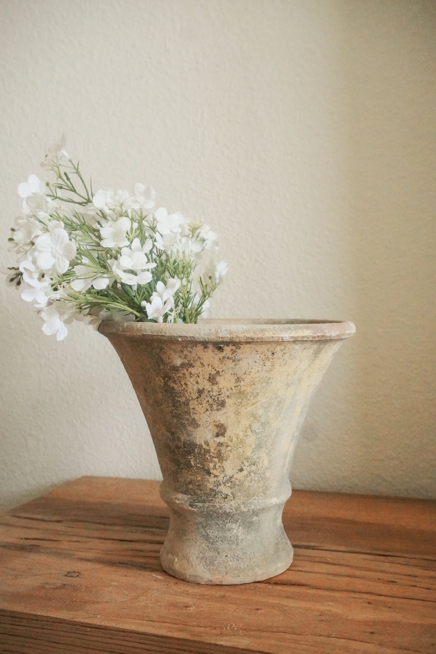 Miji Vintage Clay Vase, Rustic Terracotta Pot