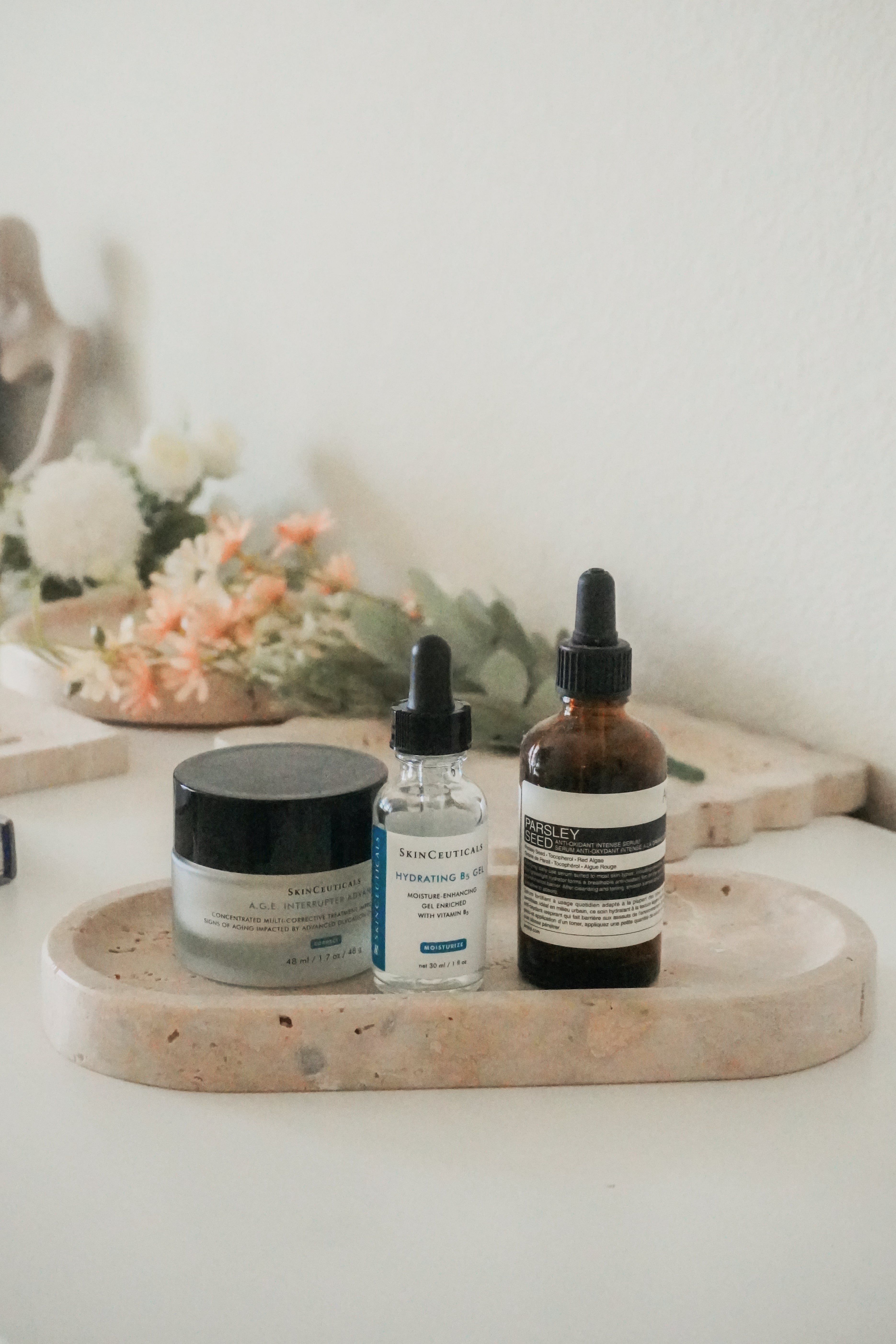 Oval Marble Tray--Various Colors