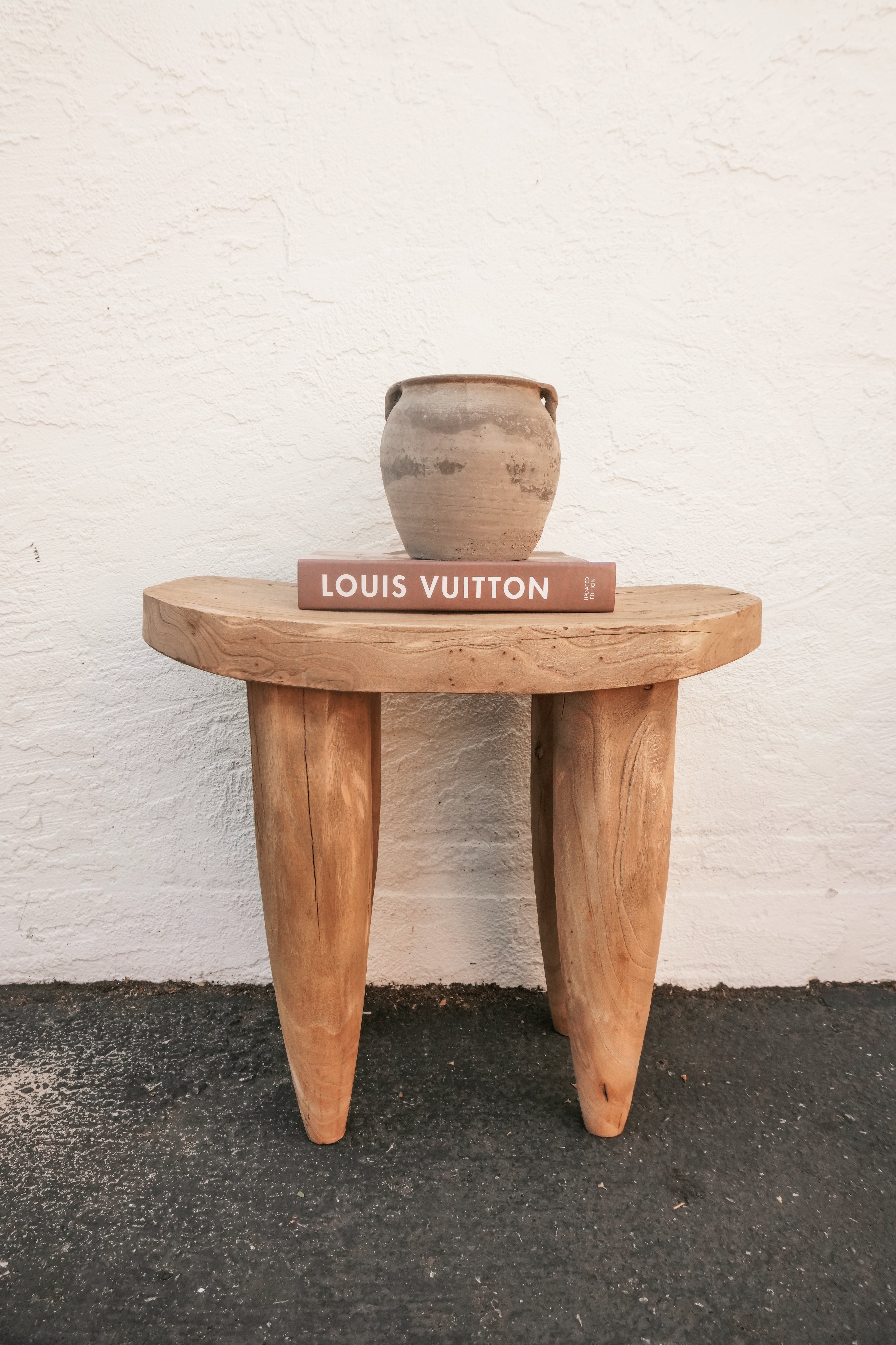 Senufo Stool Bench Side Table