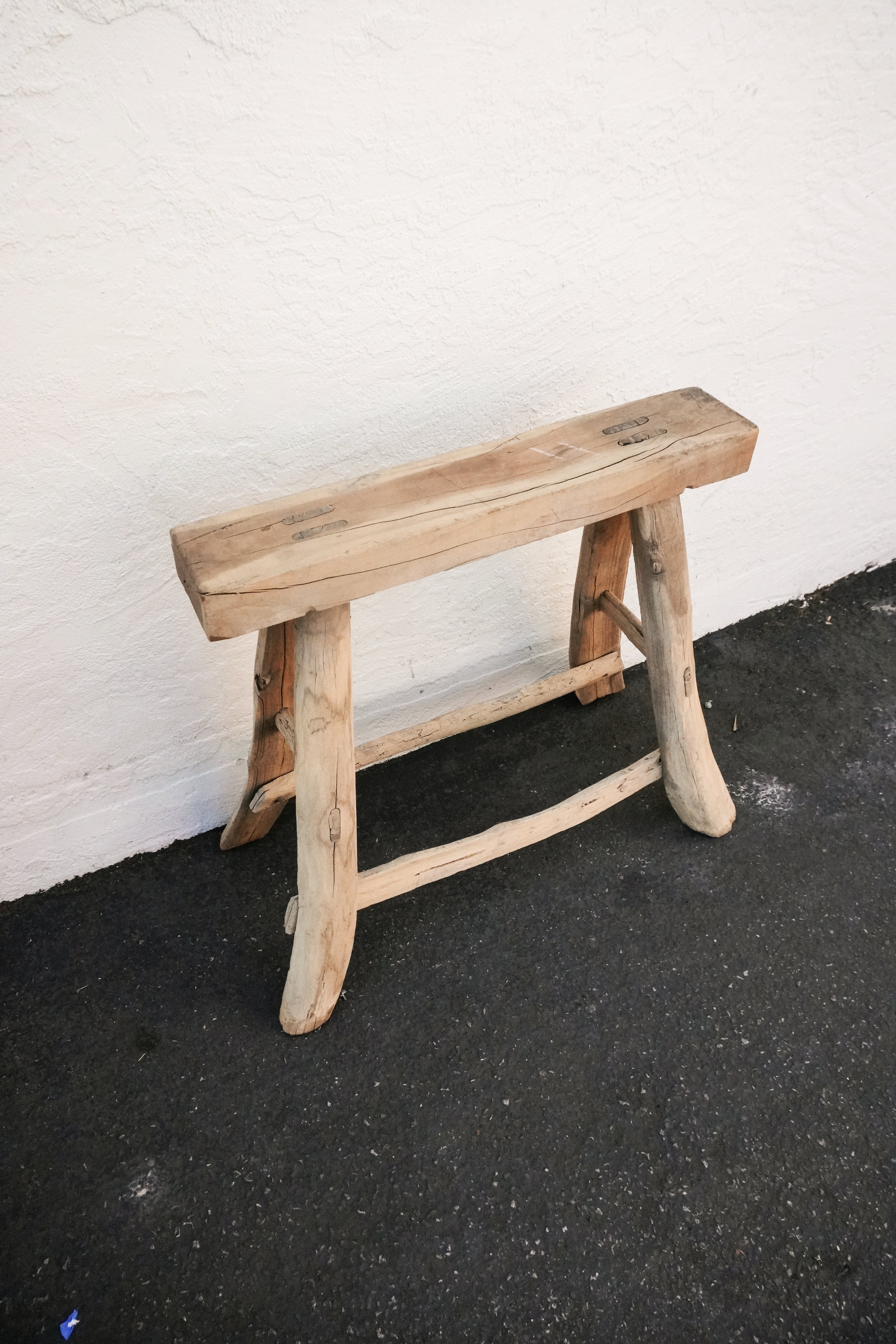 YangYi Vintage High Wood Console Stool