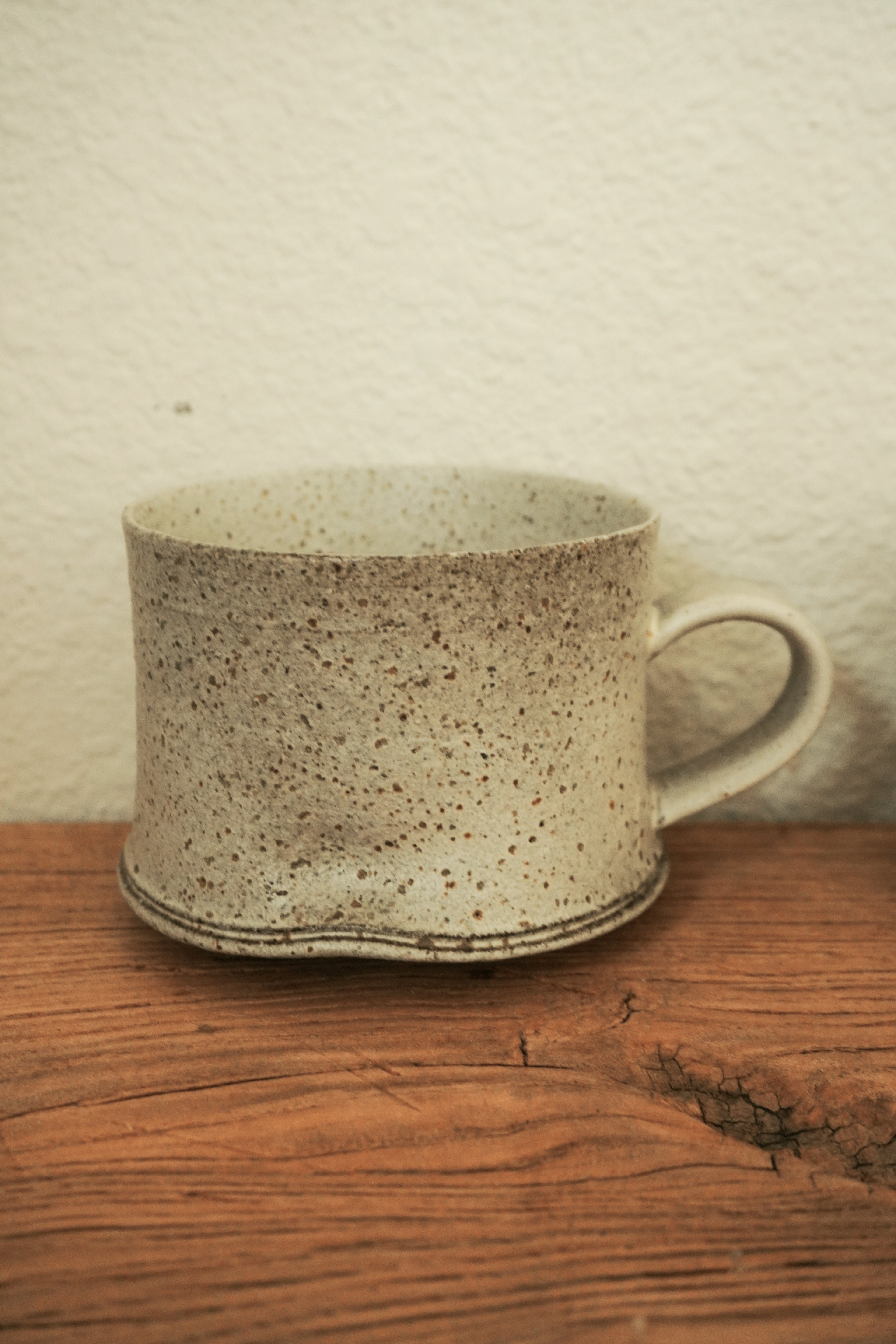 Handmade Wavy Rim Tea Cup