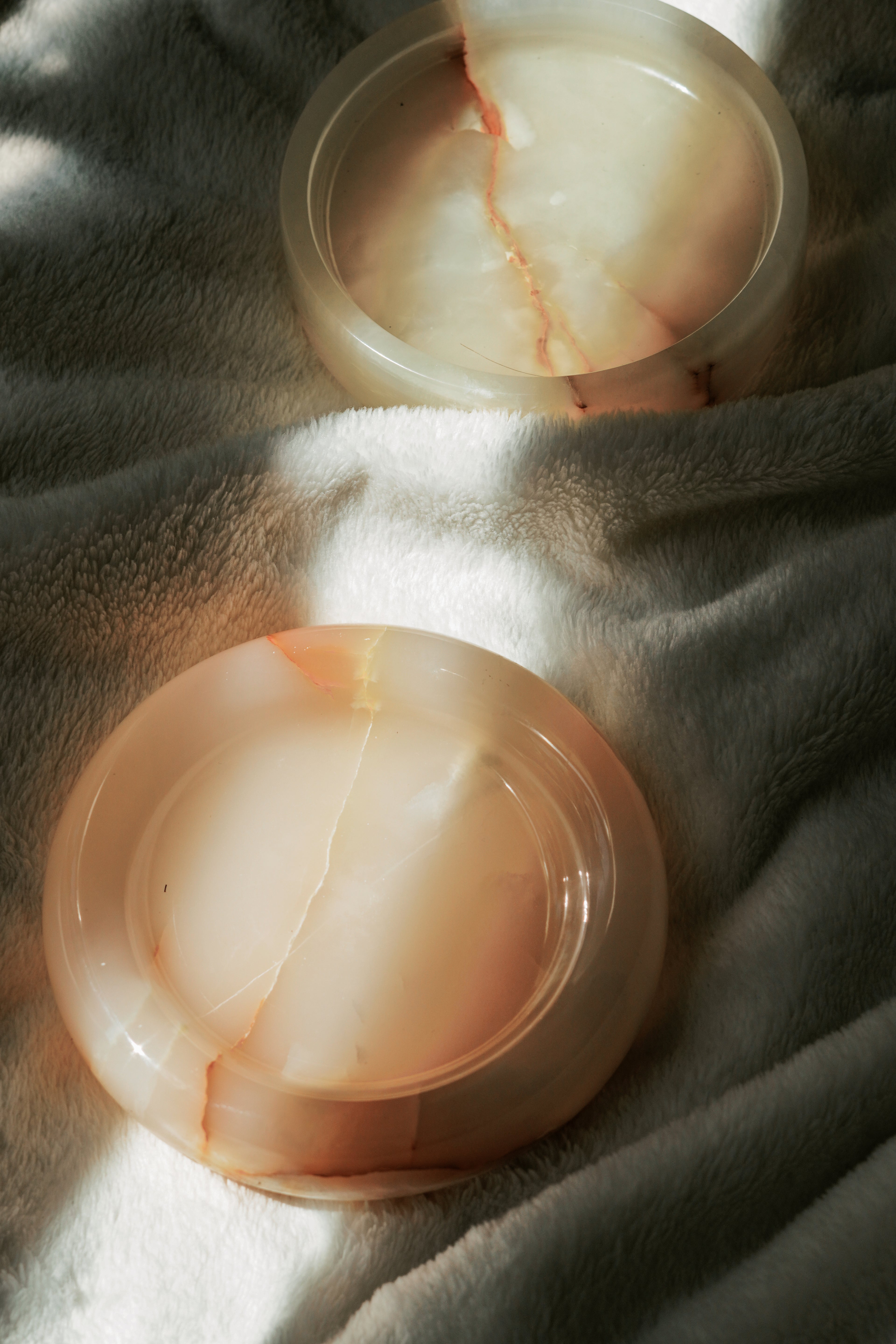 Round Marble Tray--Multiple Colors