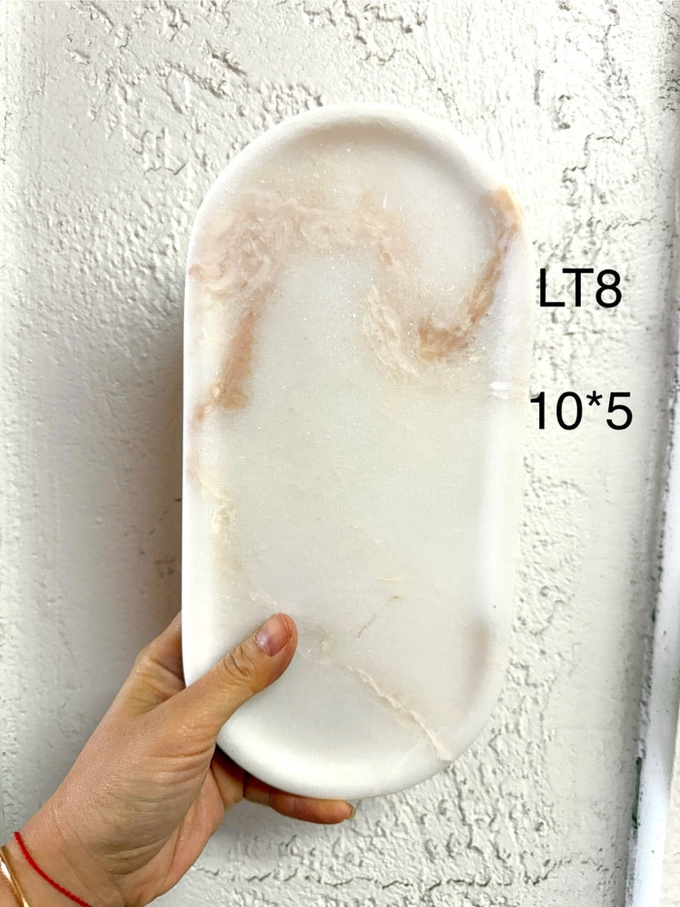 Oval Marble Tray--Various Colors