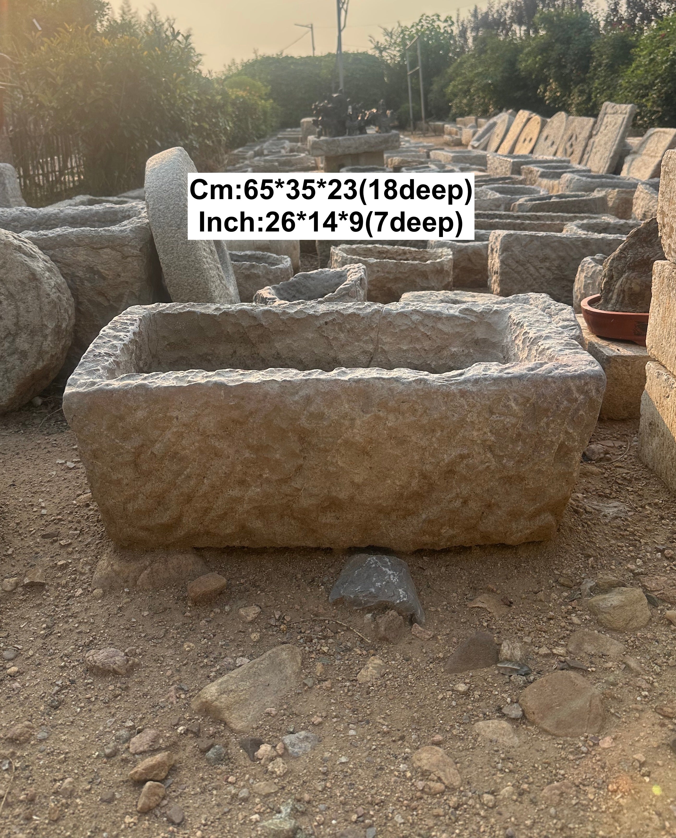 NEW ARRIVAL! Limestone Trough - Rectangular