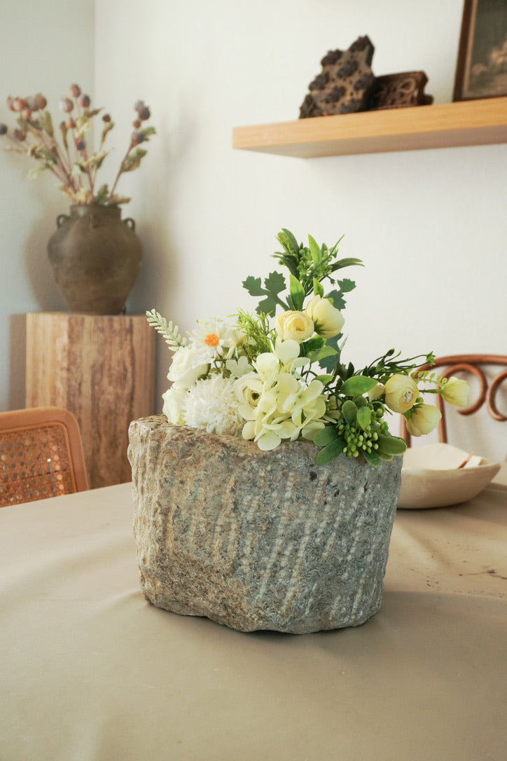 Vintage Stone Bowl Mortar