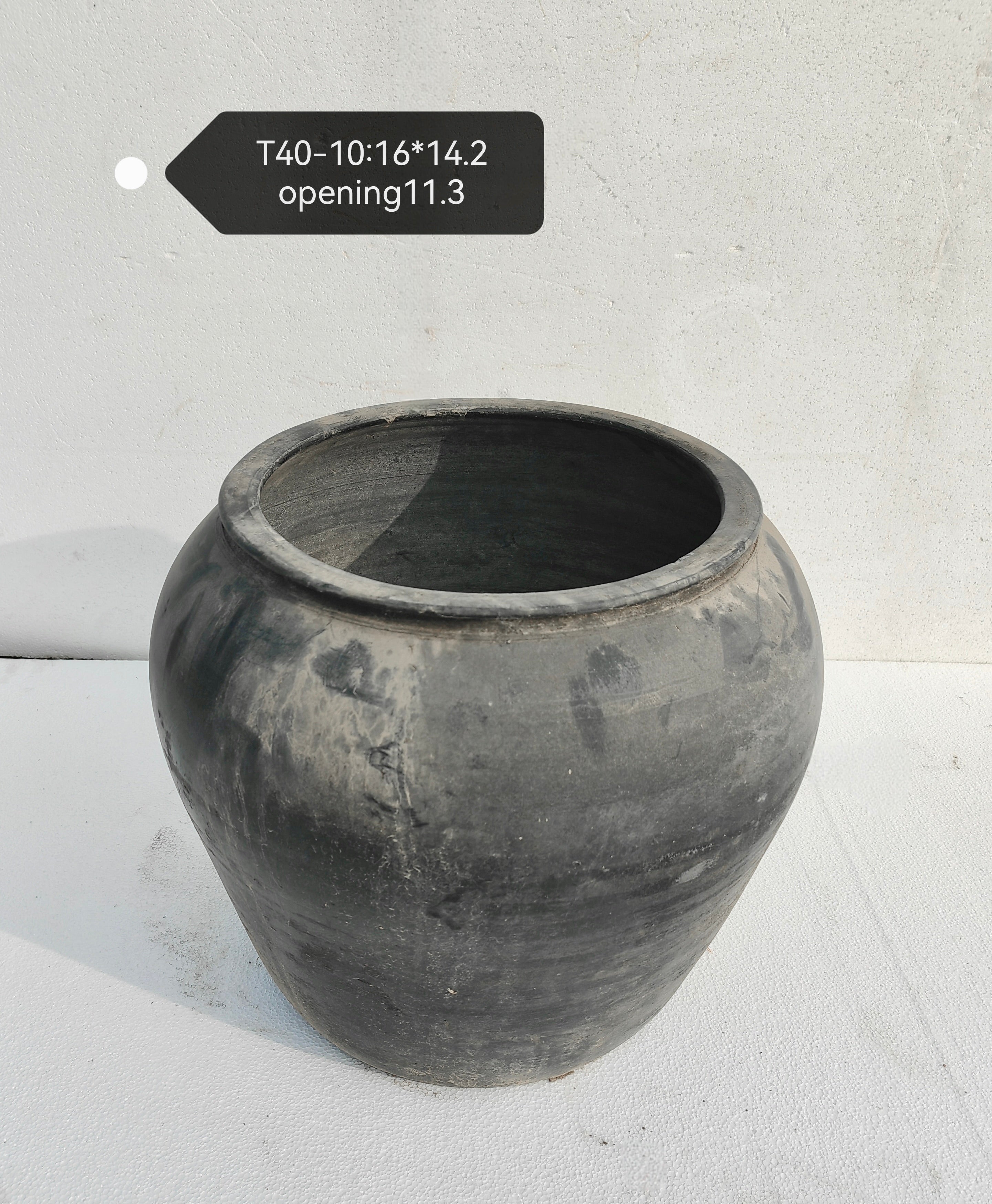 Vintage Wabi-Sabi Rustic Ceramic Planter--X Large