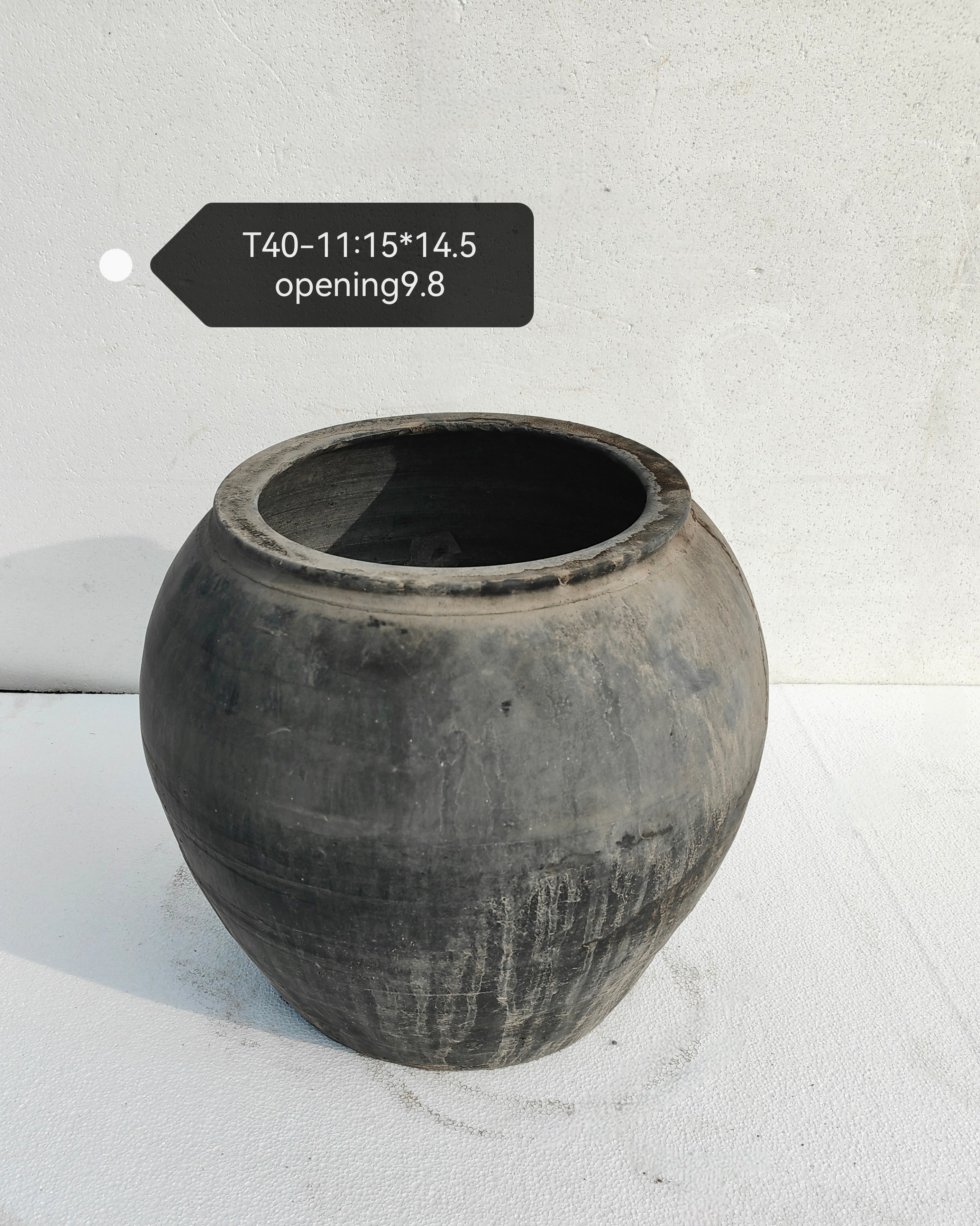 Vintage Wabi-Sabi Rustic Ceramic Planter--X Large