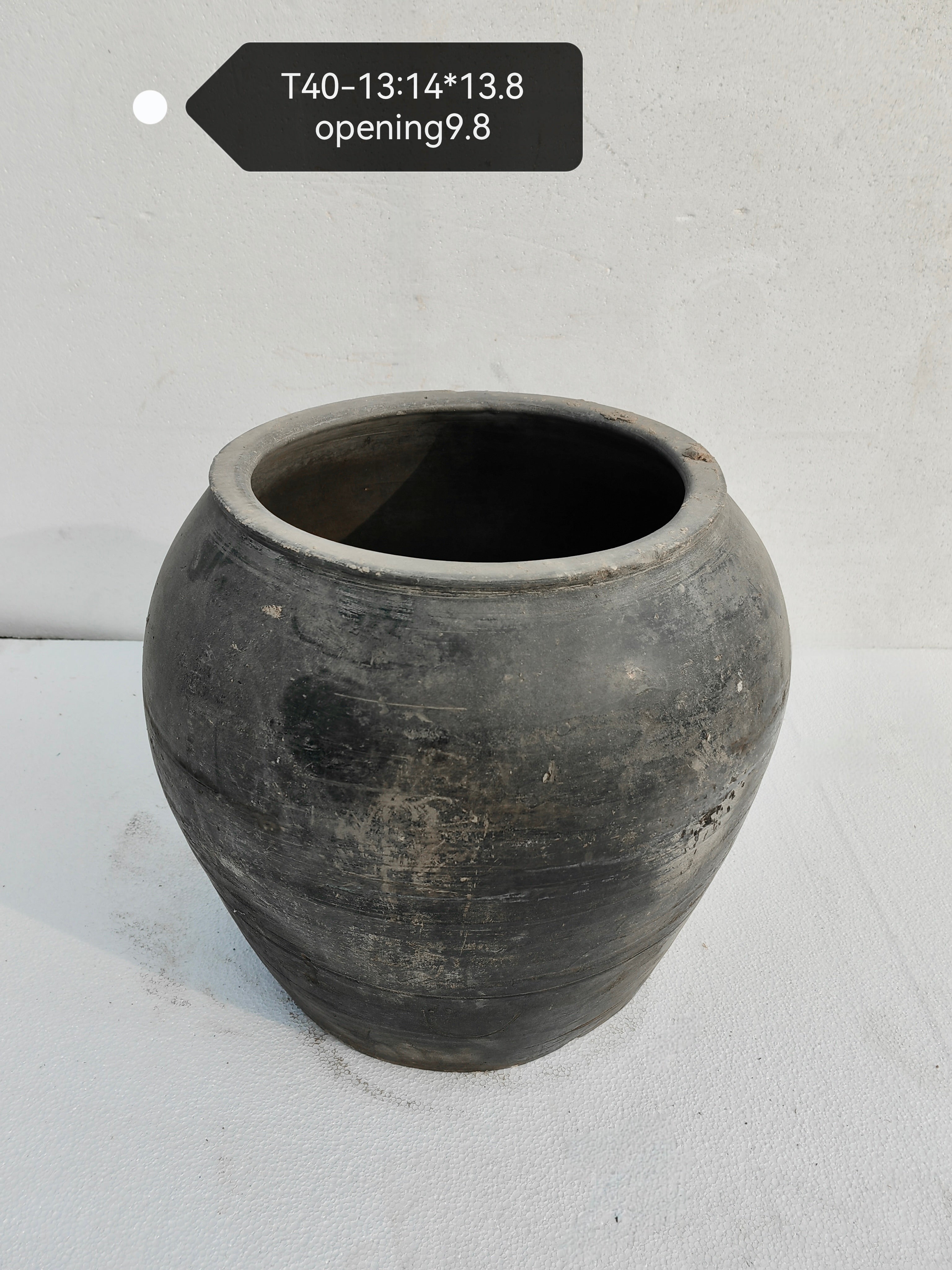 Vintage Wabi-Sabi Rustic Ceramic Planter--X Large