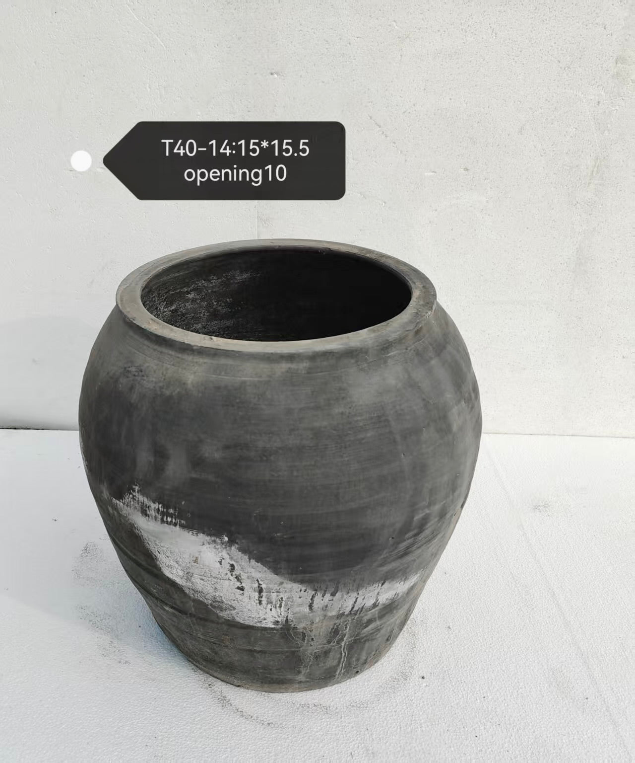 Vintage Wabi-Sabi Rustic Ceramic Planter--X Large