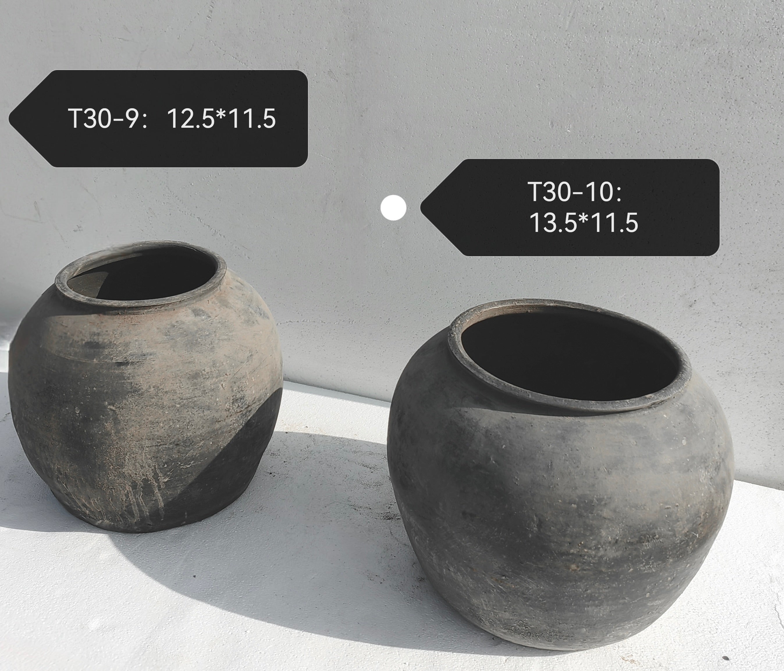 Vintage Rustic Clay Pot - Large Size