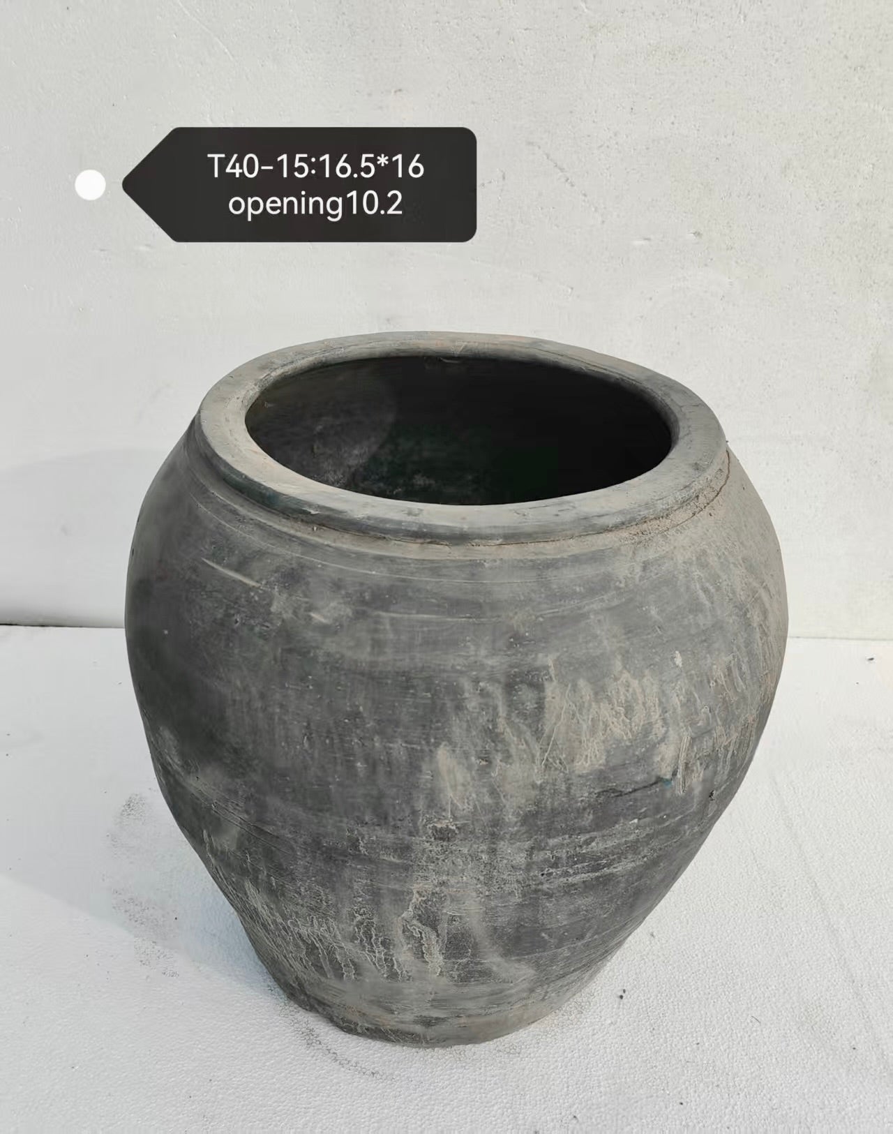 Vintage Wabi-Sabi Rustic Ceramic Planter--X Large