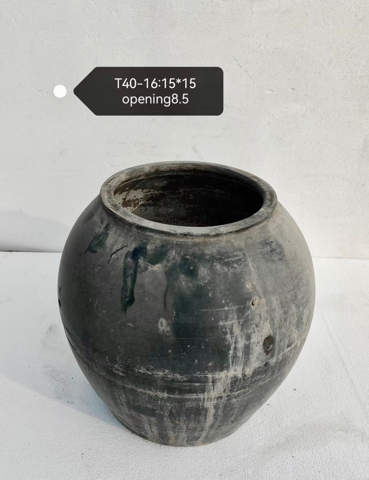 Vintage Wabi-Sabi Rustic Ceramic Planter--X Large