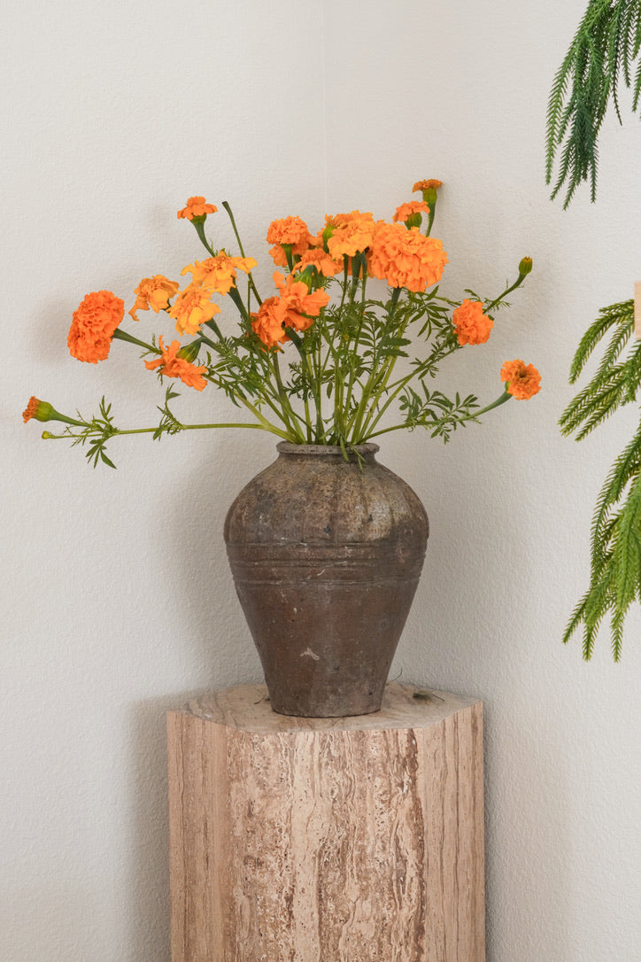Vintage Rustic Pot without Handles - Pearl Shape