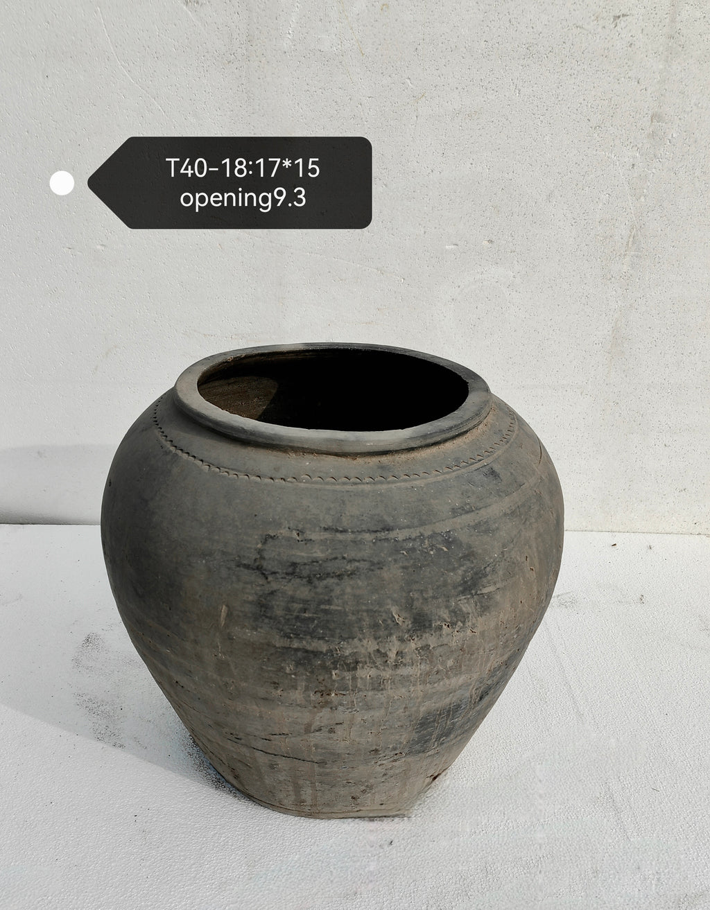 Vintage Rustic Clay Planter-XLarge