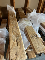 Vintage Wabi-Sabi Rustic Elm Wood Bench--- Longer Size