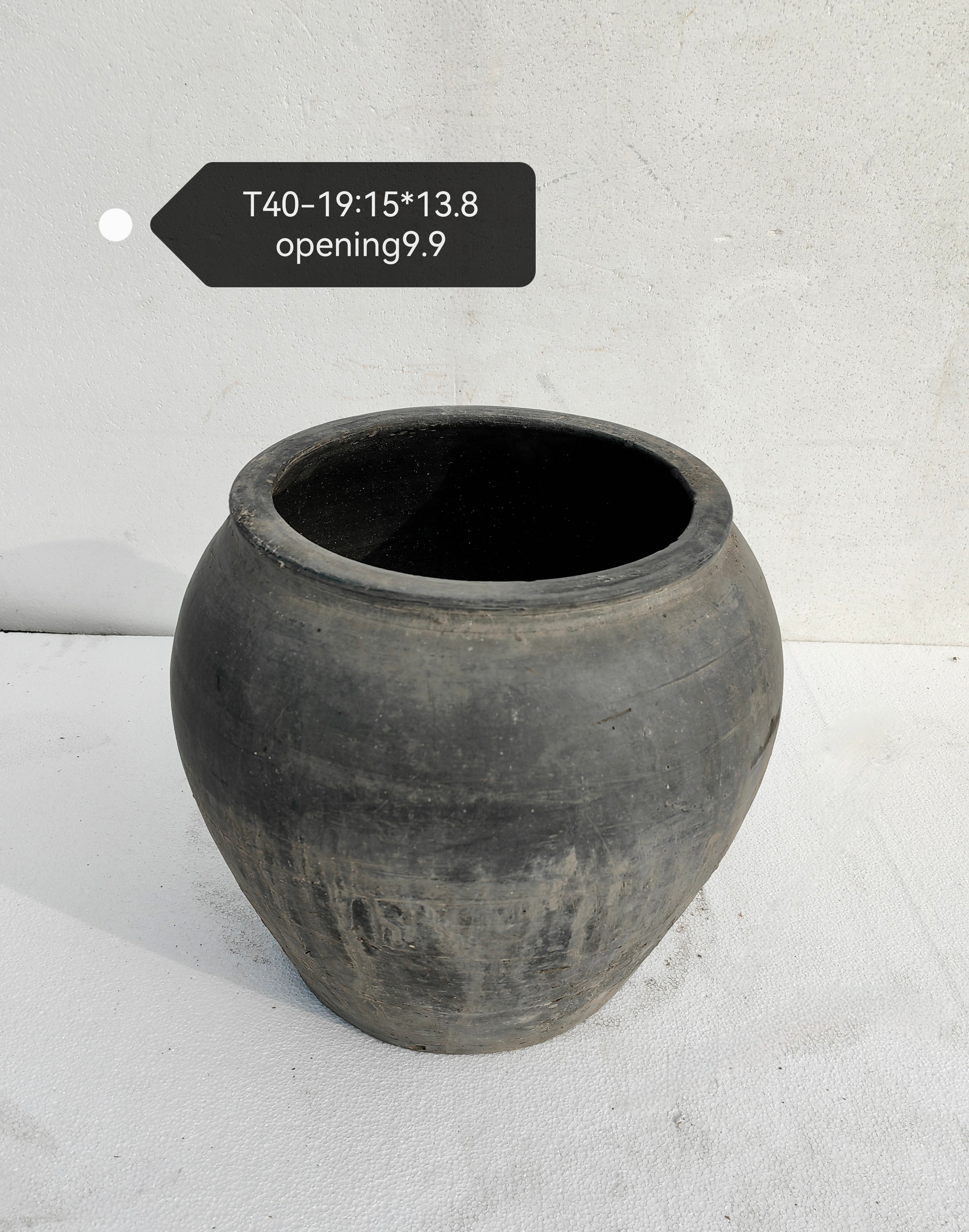 Vintage Wabi-Sabi Rustic Ceramic Planter--X Large