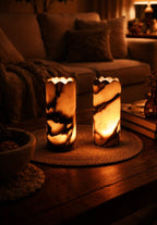 Calacatta Viola Marble Vase Lamp