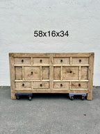 Vintage Chinese Grain Storage Cabinet Sideboard