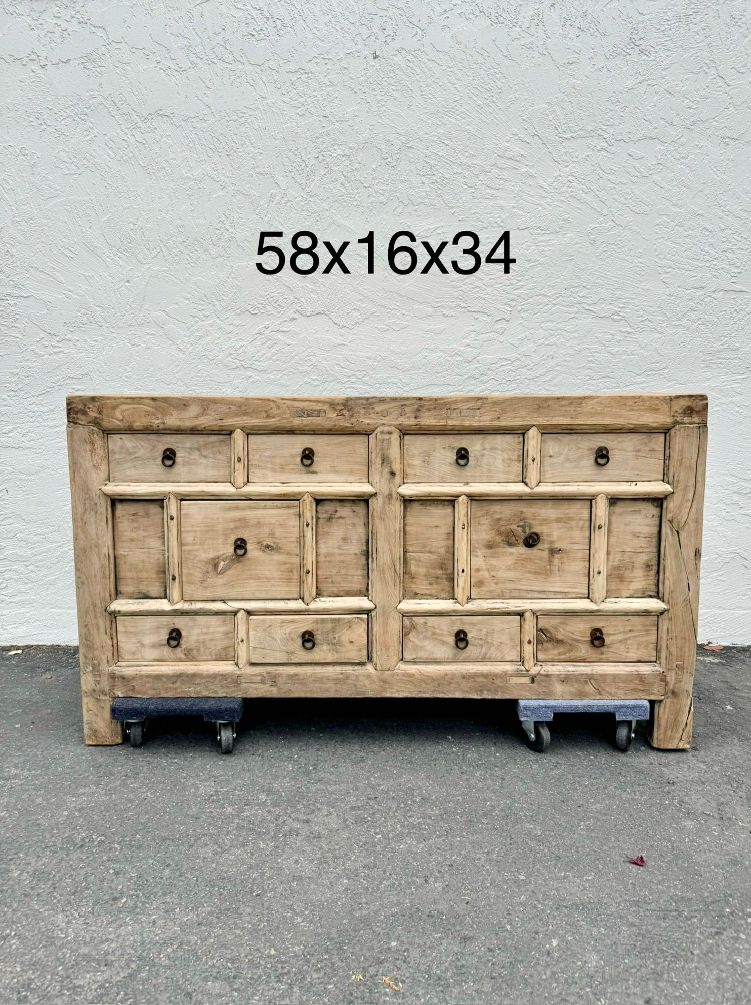 Vintage Chinese Grain Storage Cabinet Sideboard