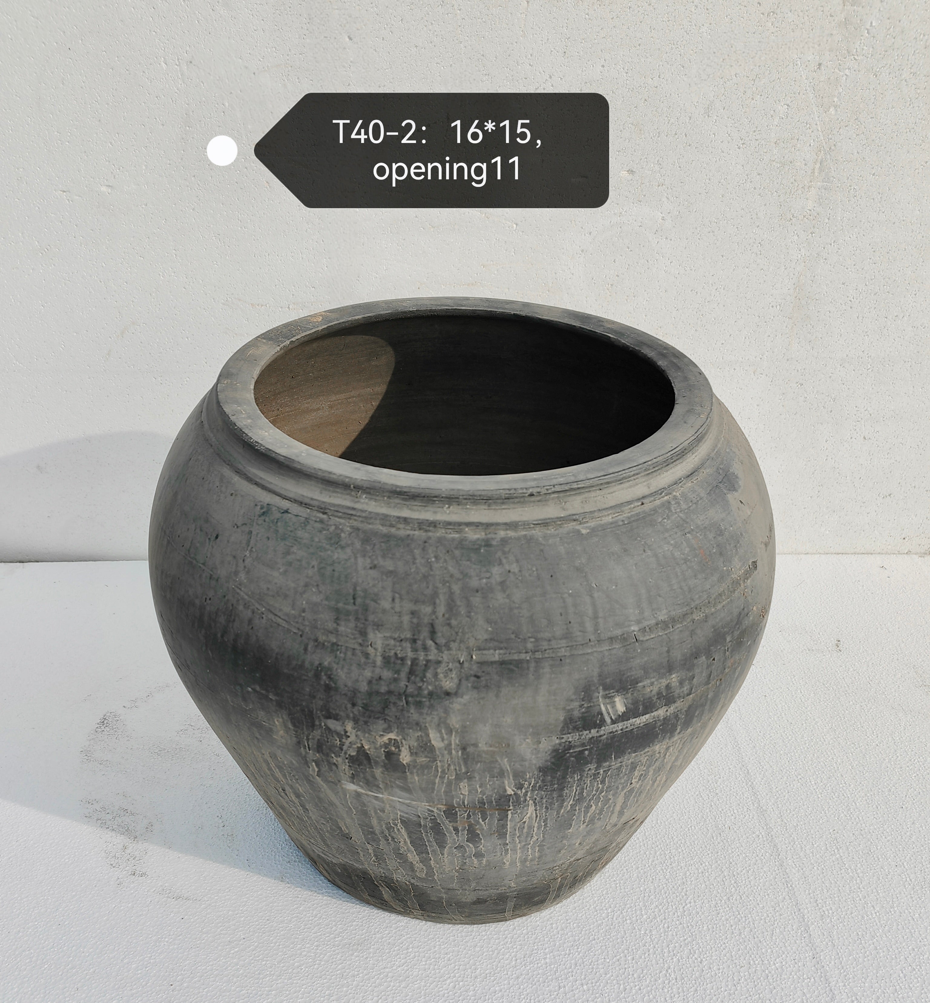 Vintage Wabi-Sabi Rustic Ceramic Planter--X Large