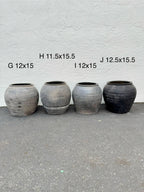 Yee Vintage Wabi-Sabi Rustic Ceramic Planter--Large