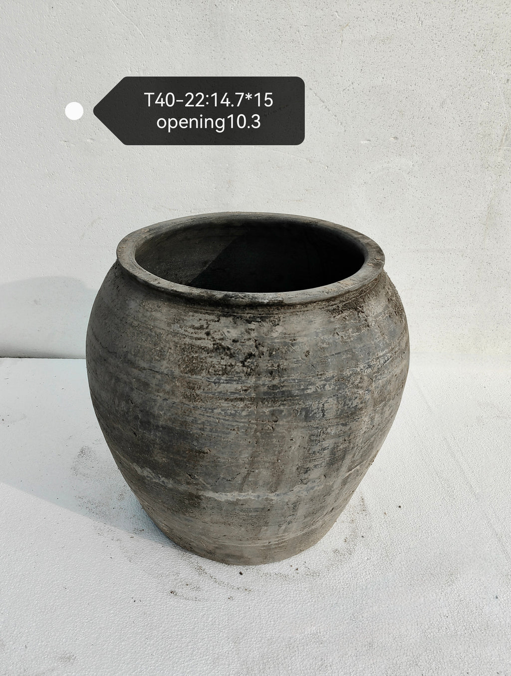 Vintage Rustic Clay Planter-XLarge