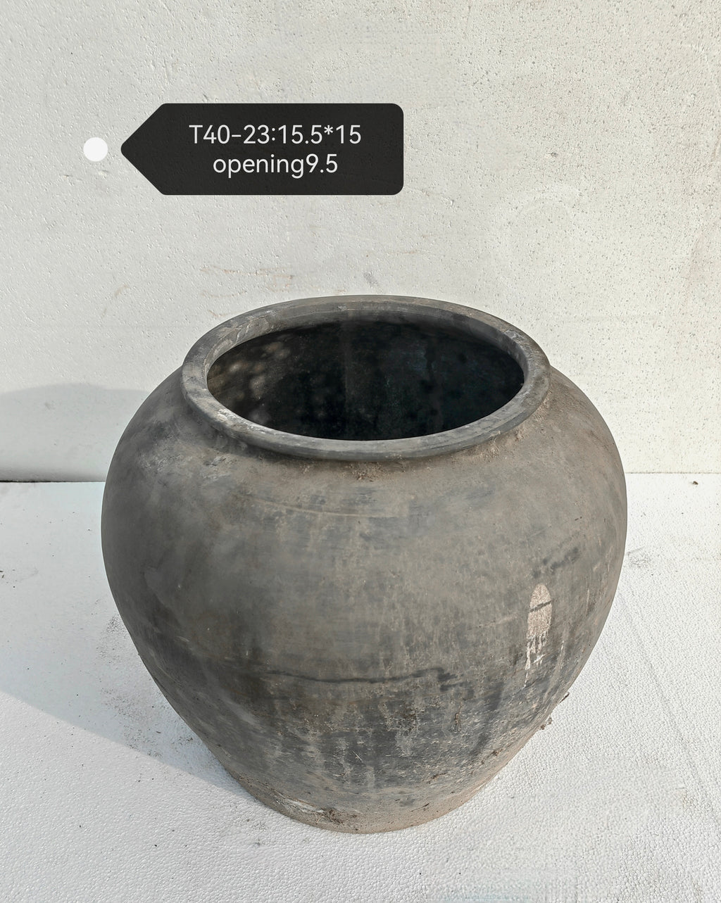 Vintage Rustic Clay Planter-XLarge