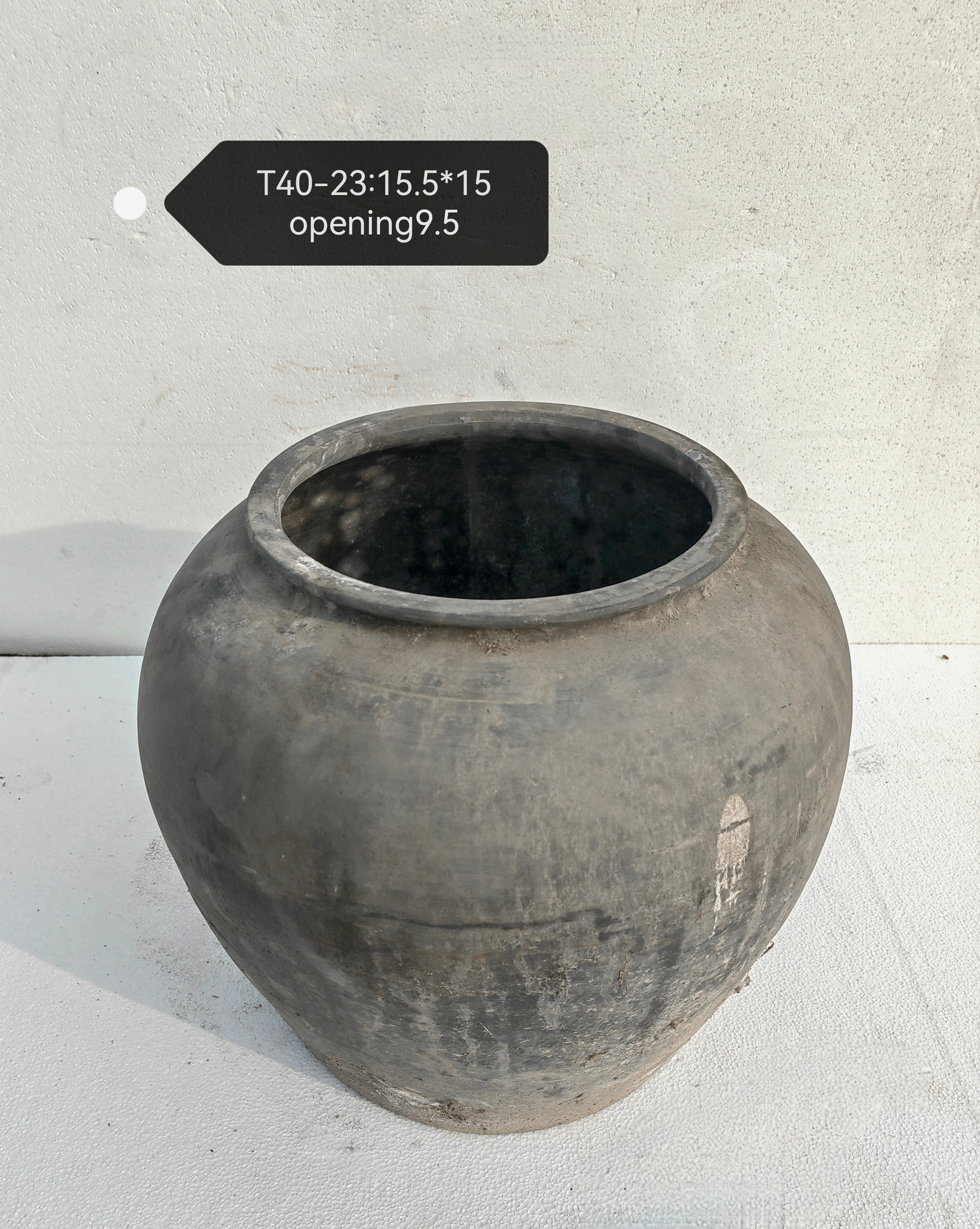 Vintage Wabi-Sabi Rustic Ceramic Planter--X Large