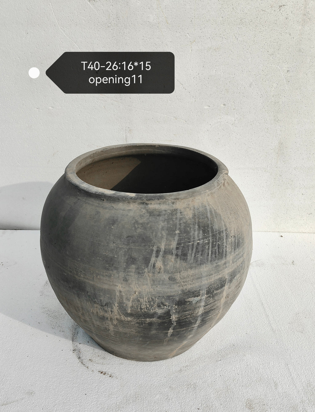 Vintage Rustic Clay Planter-XLarge