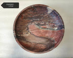 Large Viola Marble Pedestal Bowl--Two Pieces