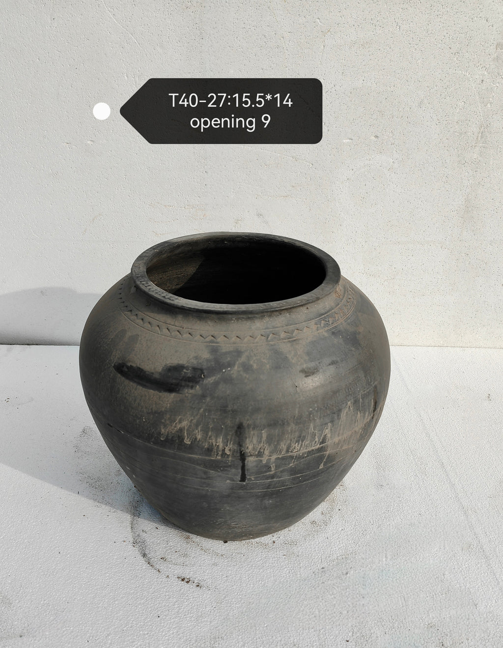 Vintage Rustic Clay Planter-XLarge