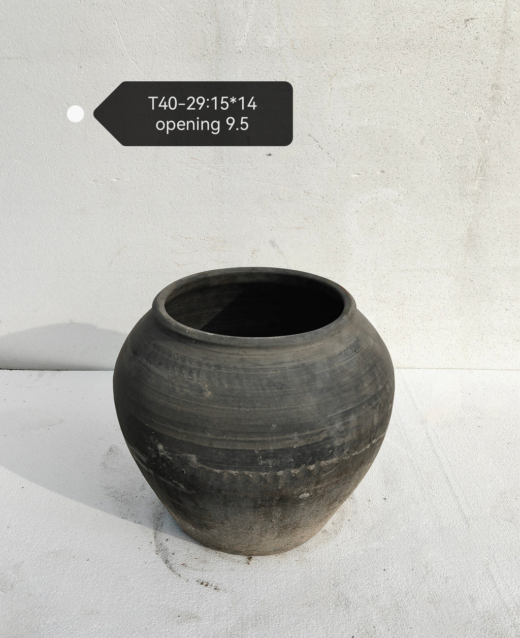 Vintage Rustic Clay Planter-XLarge