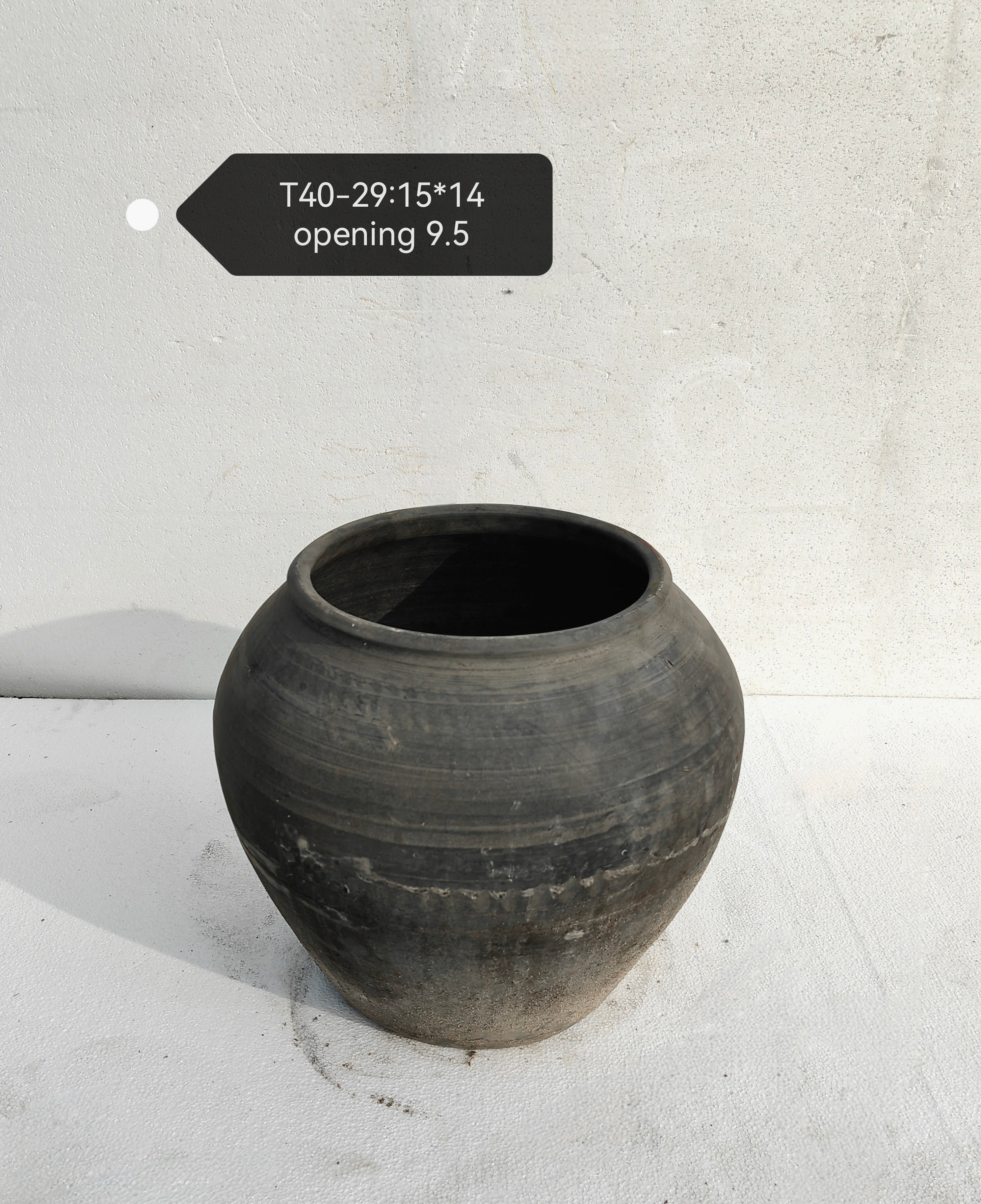 Vintage Wabi-Sabi Rustic Ceramic Planter--X Large