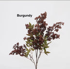 43'' Artificial Berry With Leaves--Multiple Colors