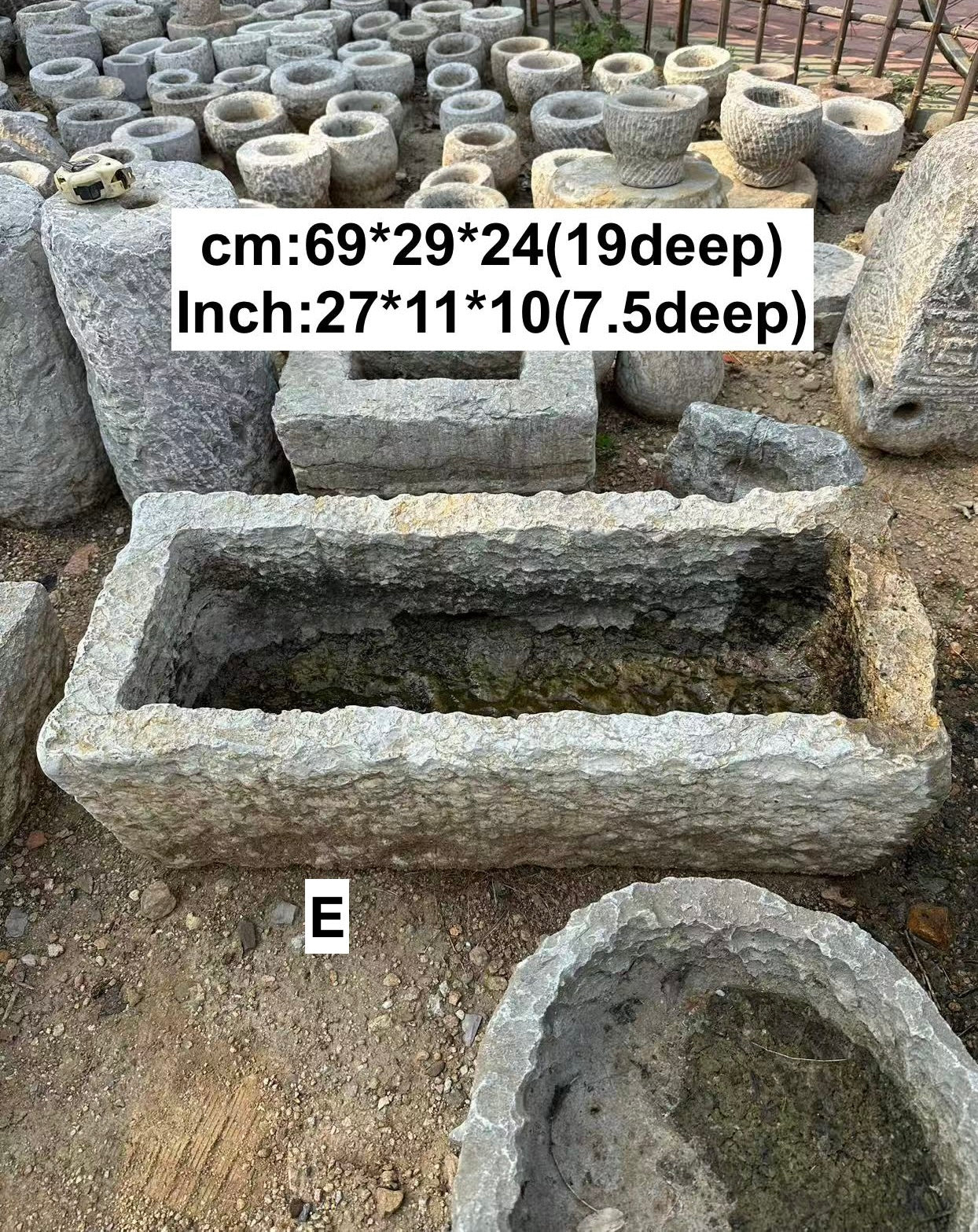 NEW ARRIVAL! Limestone Trough - Rectangular