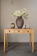 Vintage Console Table with Drawers