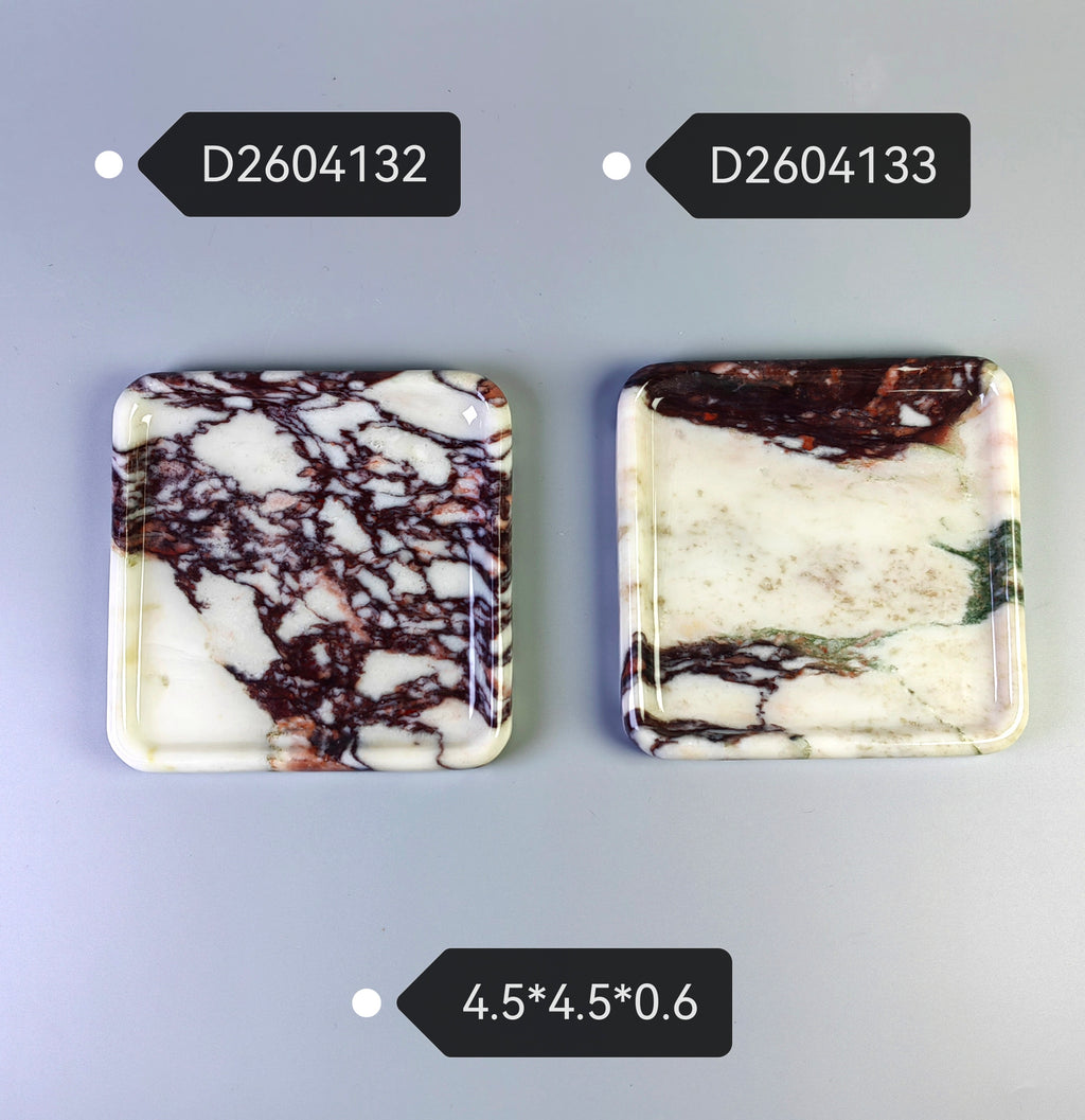 Calacatta Viola Marble Square Tray